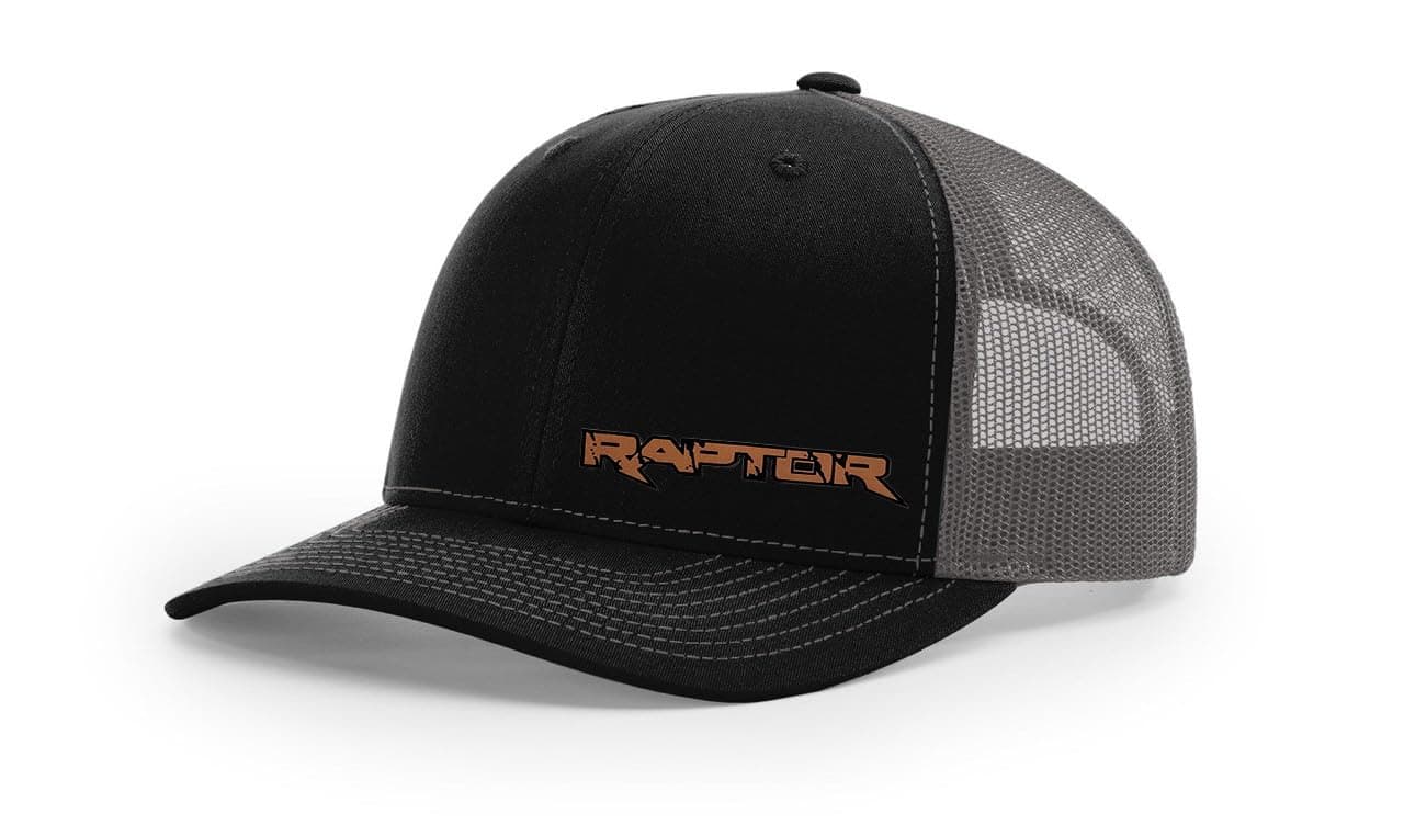 Ford Raptor F150 Truck Logo Side Panel Laser Engraved Leather Patch Richardson 112 Snapback Trucker Hat Cap