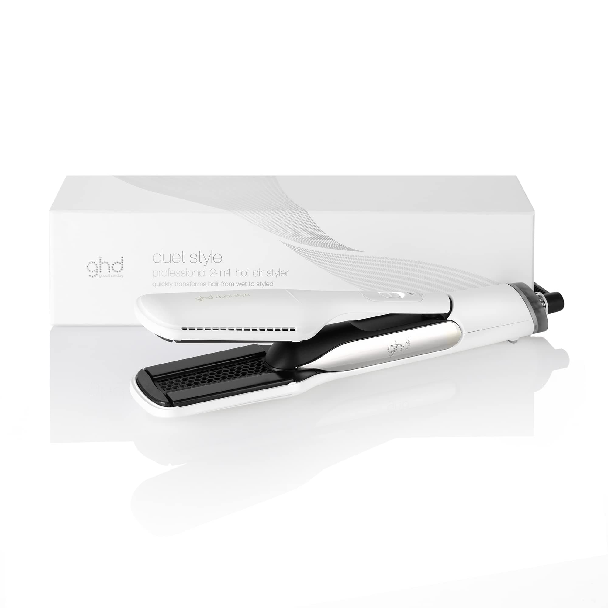 Duet Style - 2-in-1 Flat Iron Hair Straightener + Hair Dryer in One Tool | Transform Hair from Wet to Styled with No Heat Damage | Blow Dry with No Fizz | 2X More Shine