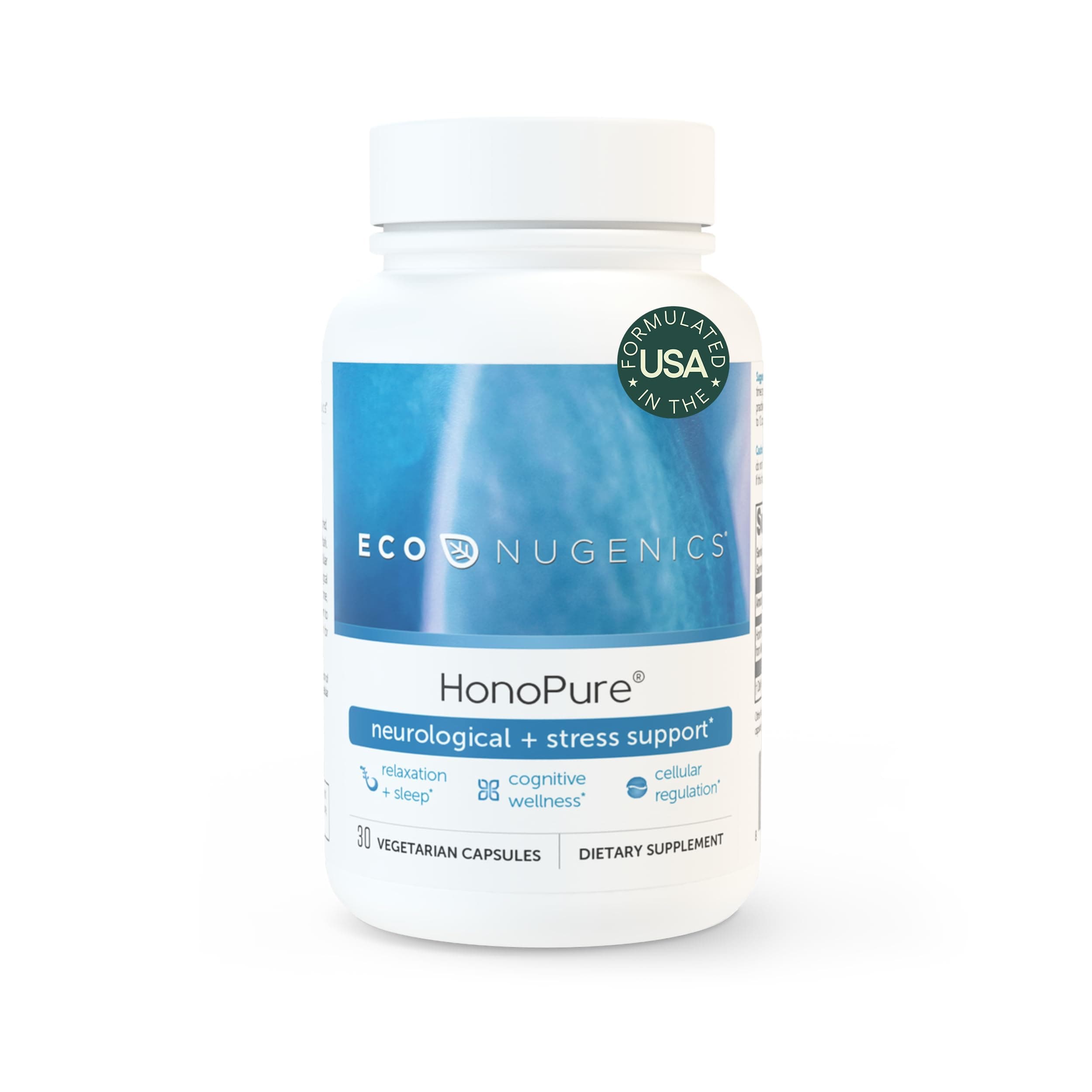 HonoPure Magnolia Bark Extract – 98% Pure Honokiol Supplement Helps with Brain Function, Sleep Aid, Stress Relief & Overall Mood – Nootropic with GABA & Antioxidant Support – 30 Capsules