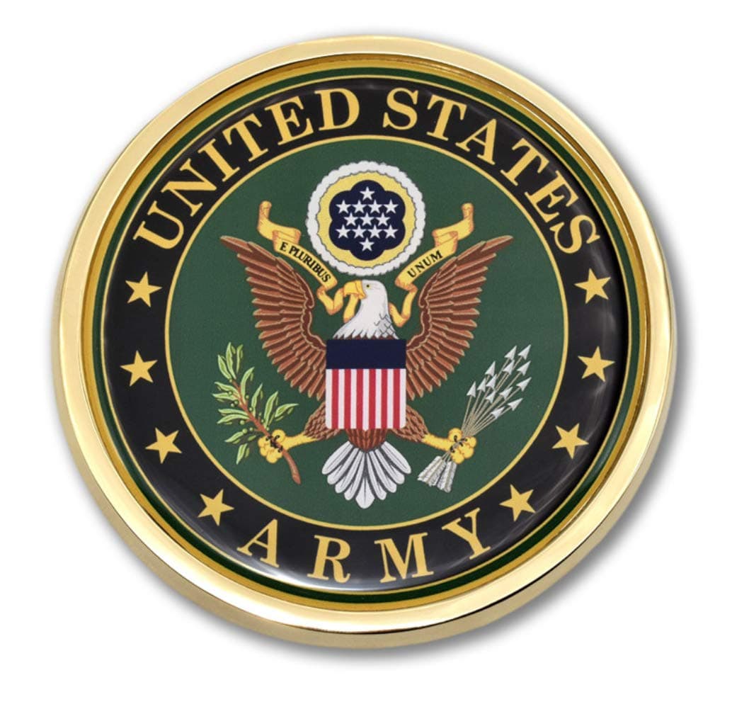 U.S. Army Crest Chrome Auto Emblem