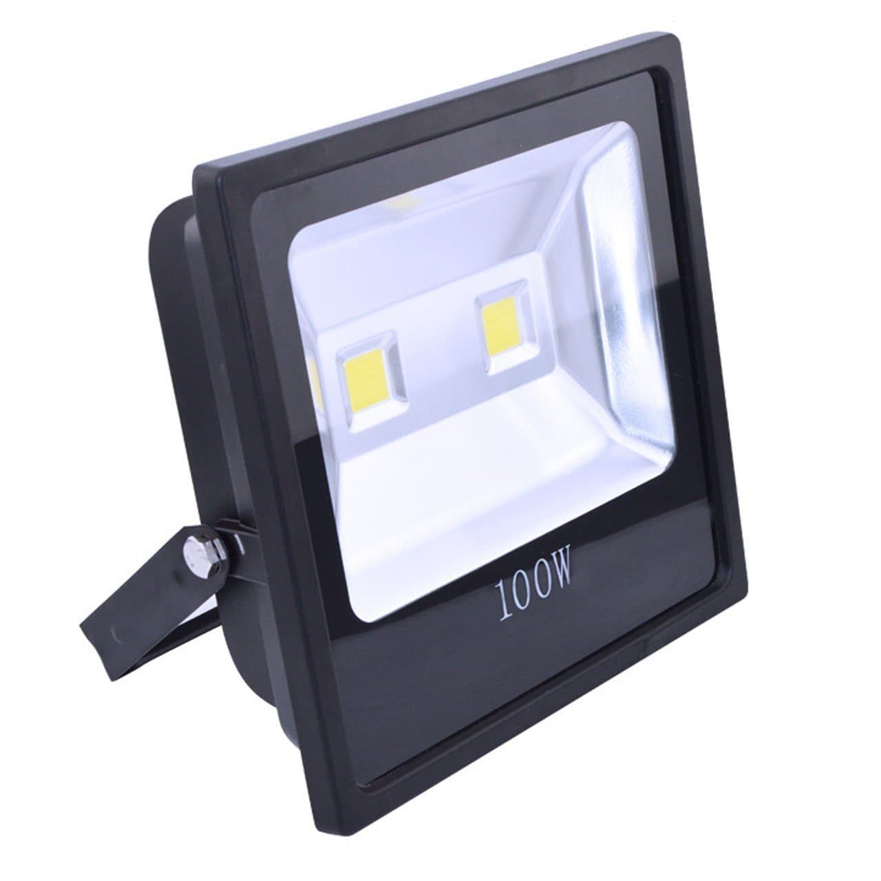 Leader Lead 100W High Power Waterproof IP 65, Outdoor LED Flood Lights, 250W HPS or MH Bulb Equivalent, 9000lm, Cold White 6000K Floodlight