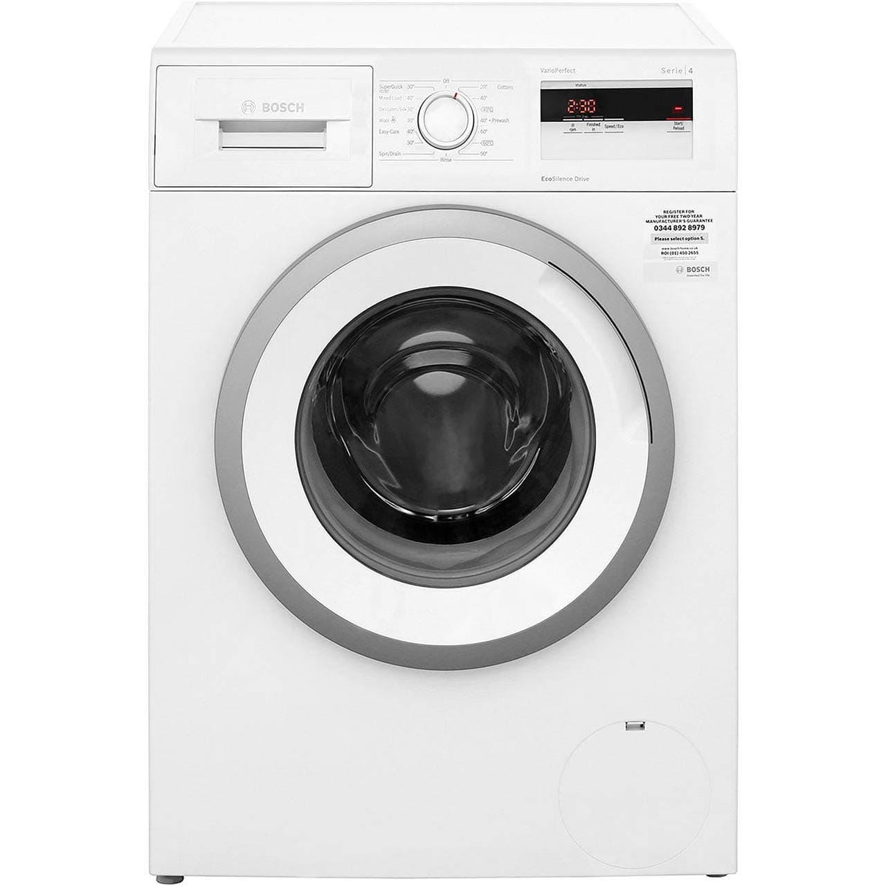 Bosch WAN28050GB A+++ Rated Freestanding Washing Machine - White [Energy Class A+++]