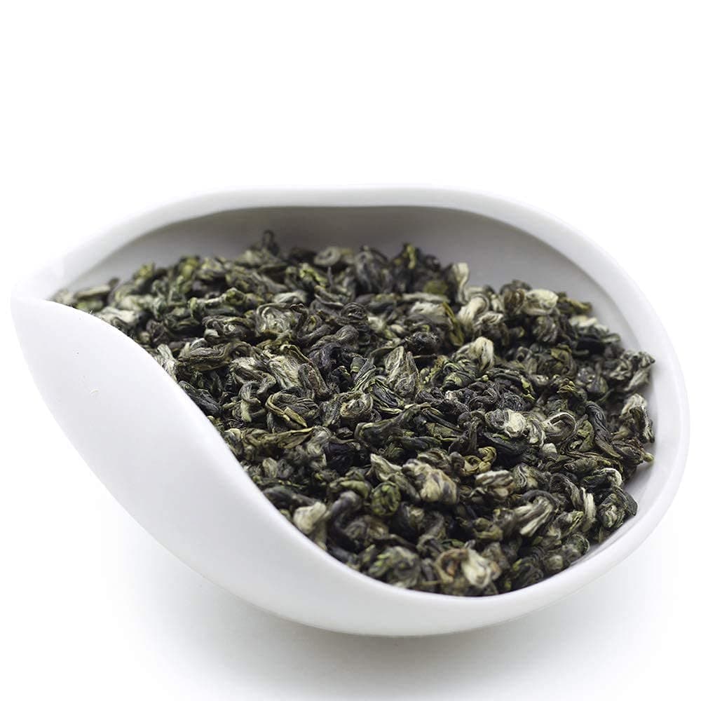 50 Cups Bi Luo Chun Green Tea -100% Natural Premium Loose Leaf Green Tea-Weight Loss-14days Detox Tea-Jade Snail Spring Pi Lo Chun Tea Leaves-China Green Tea- Loose Leaf Green Tea -Bag 100g/3.5 oz