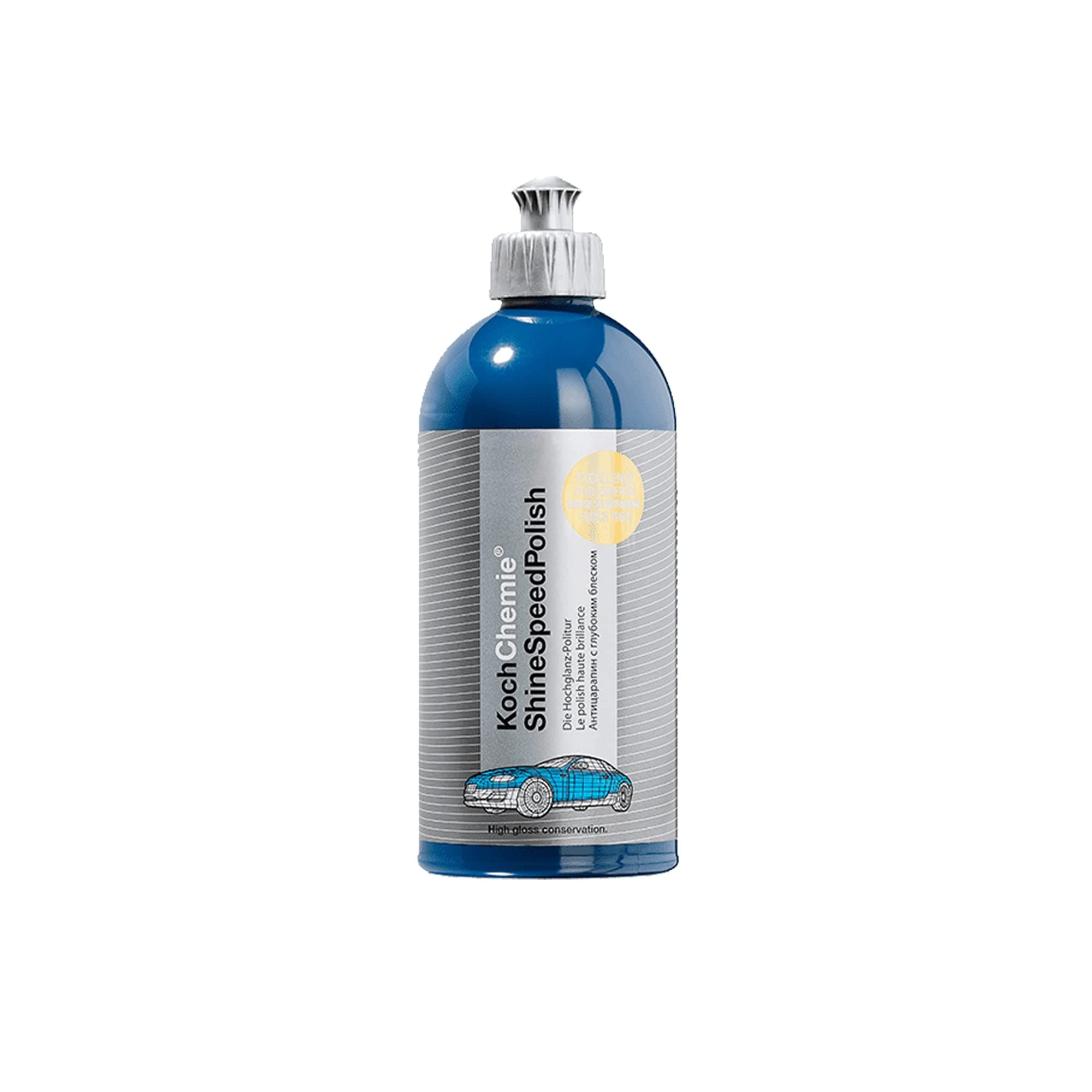 Koch-Chemie Shine Speed Polish|500ml|Fine Polishing Compound|Vehicle Detailing|Maintains and Conserves|Hand and Pad Use|For Exterior Use|For Professional Use|Since 1968|