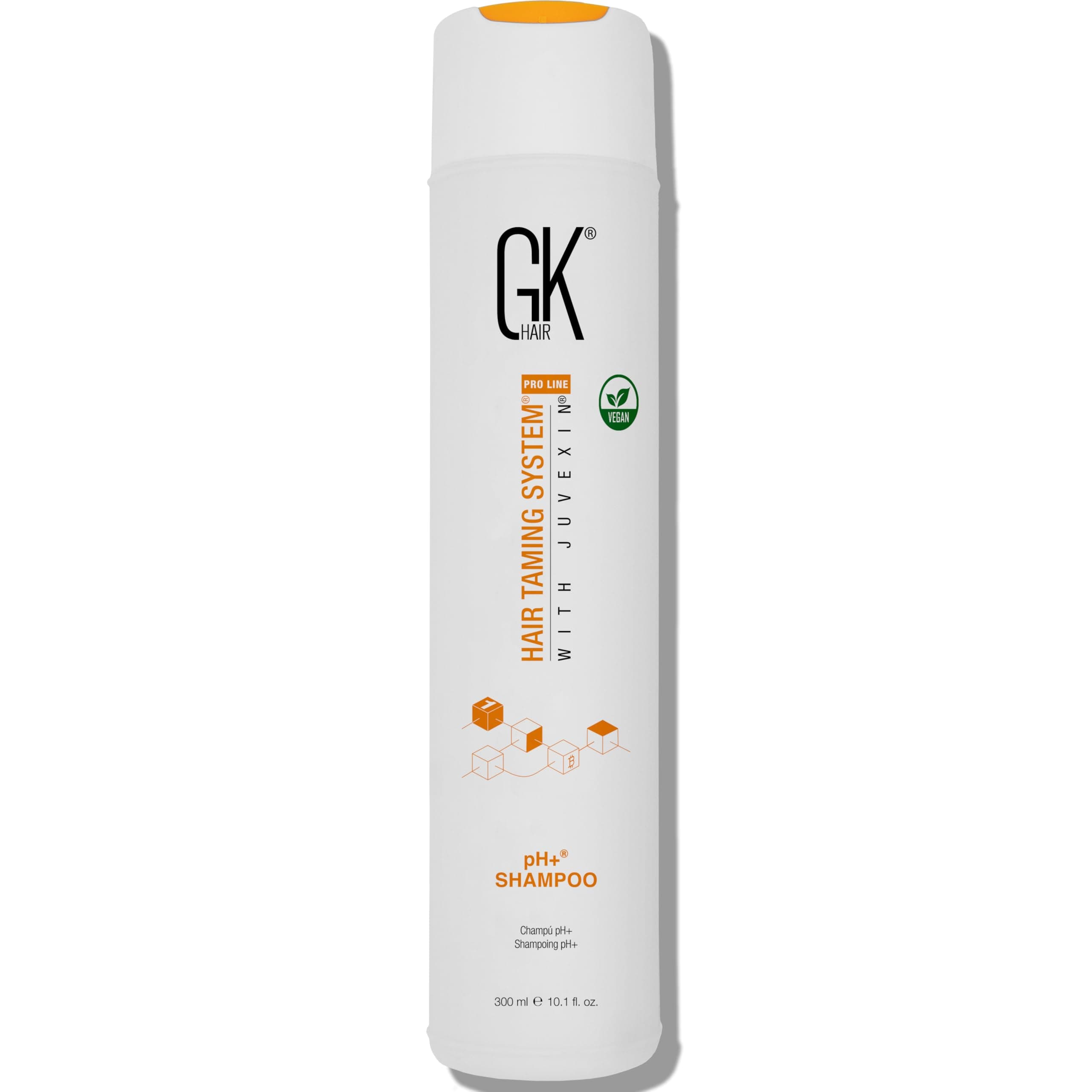 GK HAIR Global Keratin pH+ Pre-Treatment Clarifying Shampoo (300ml/10.1 Fl Oz) for Deep Cleansing, Removes Impurities with Aloe Vera, Vitamins and Natural Oils