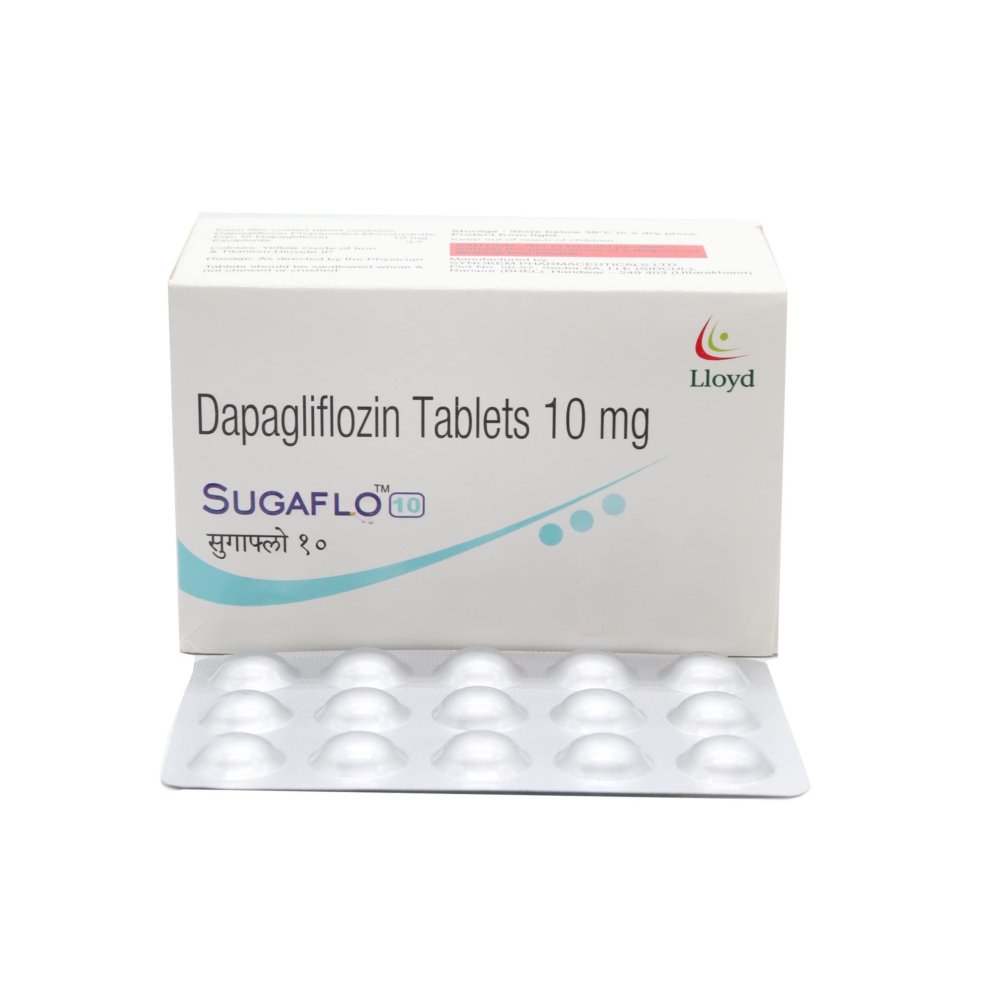 Sugaflo 10 - Strip of 15 Tablets