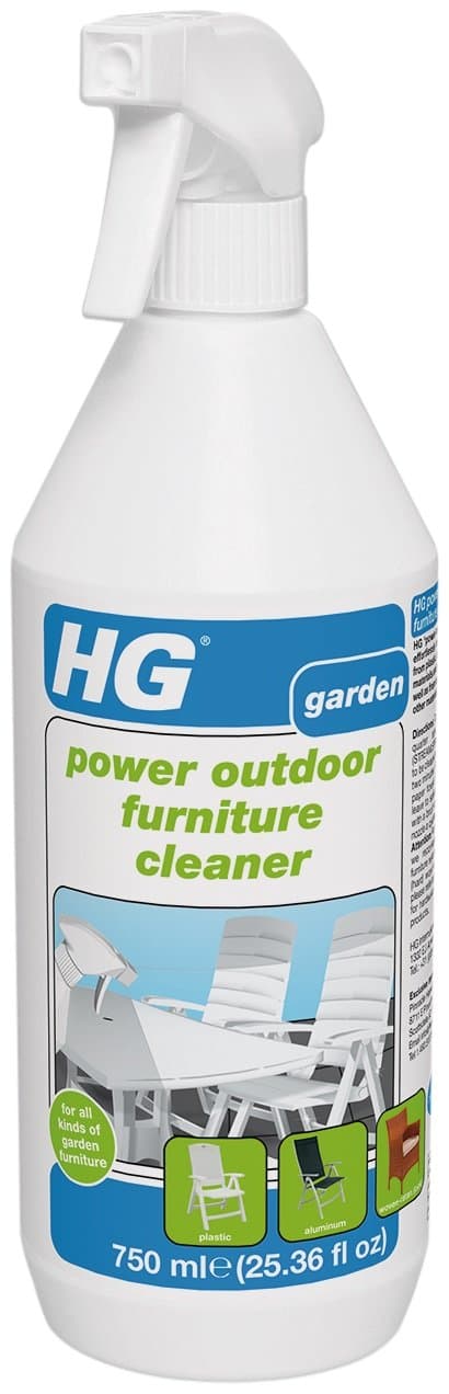 HG Power Outdoor Furniture Cleaner – Powerful Cleaning Solution for Outdoor Patio Furniture – 25.4 Fluid Ounces