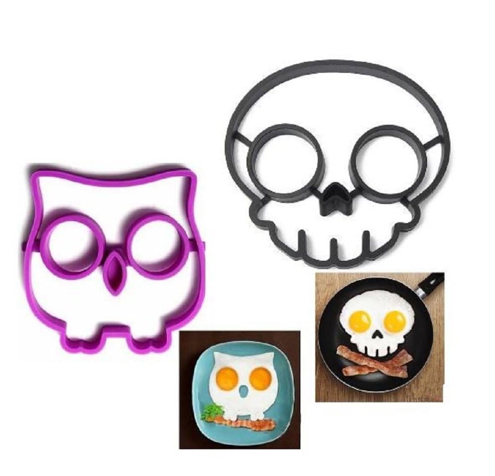 sdber® Skull and Owl omelette device (black, purple)