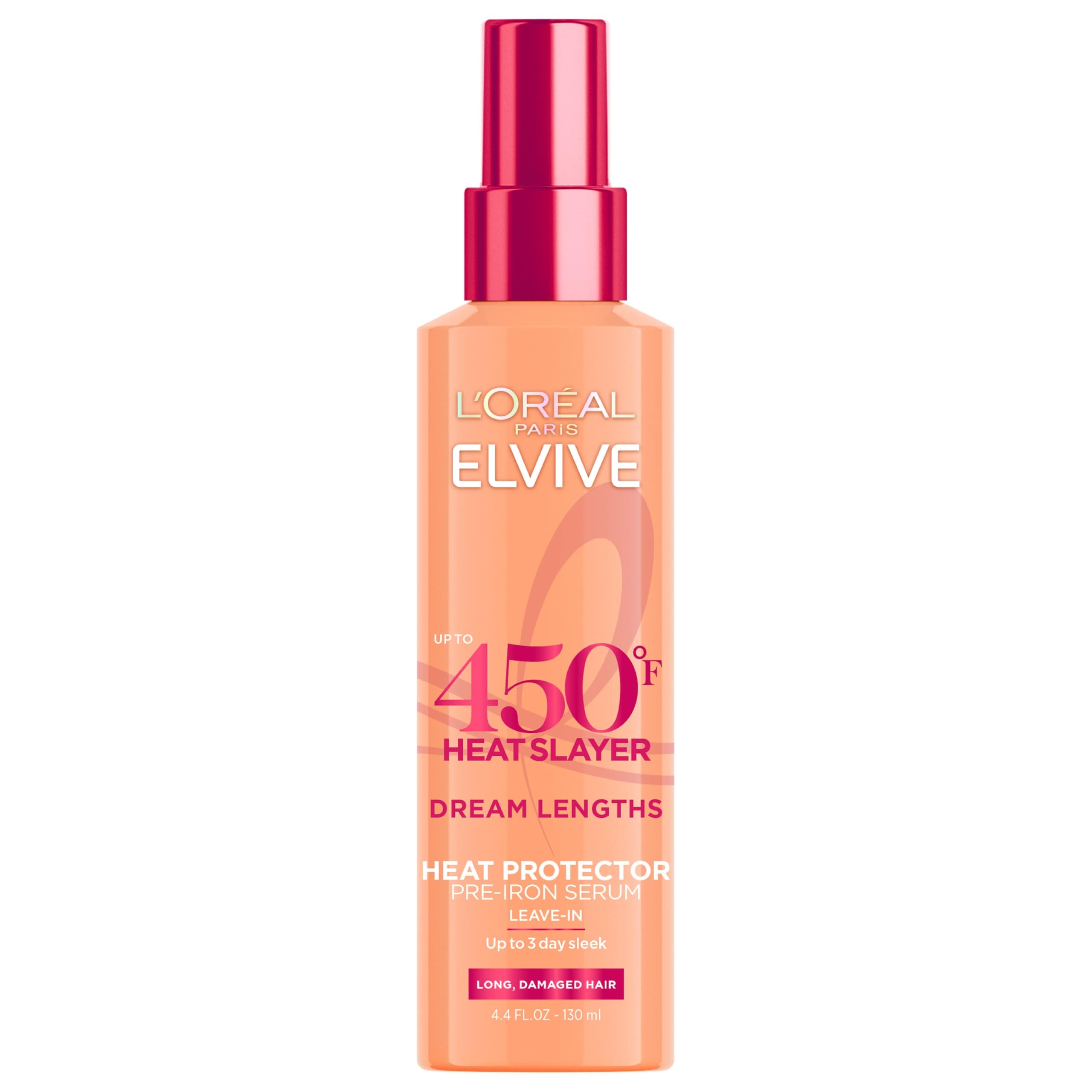 L’Oréal Paris Elvive Dream Lengths Heat Slayer Pre-Iron Spray Leave-In, 4.4 Ounce