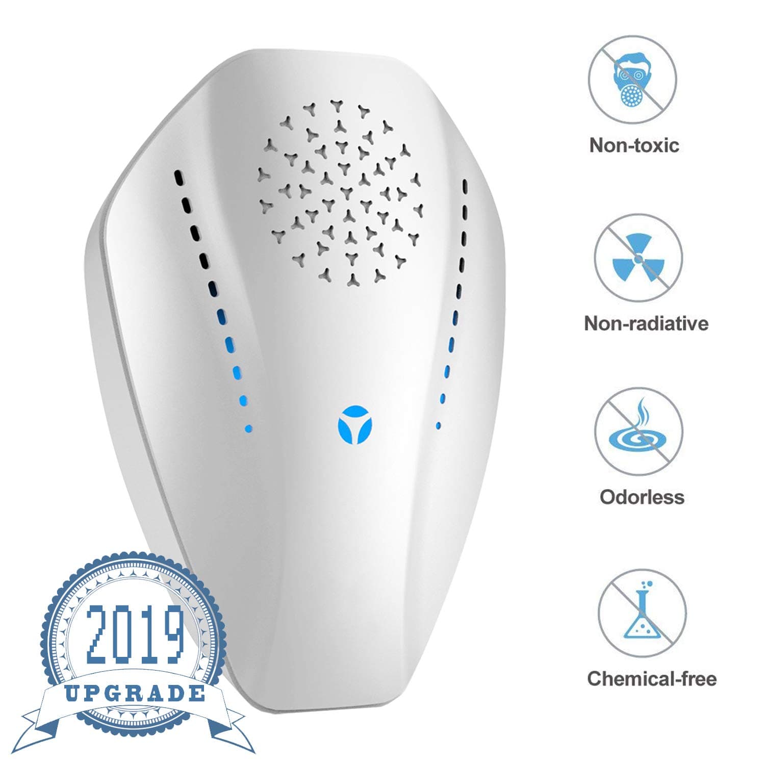 HusKitchen Ultrasonic Pest Repeller Plug in Pest Reject, Electric Pest Control Repellent for Mosquito, Bugs, Rat, Ant, Mouse, Spider, Cockroach, Flea, No Traps Poison & Sprayer