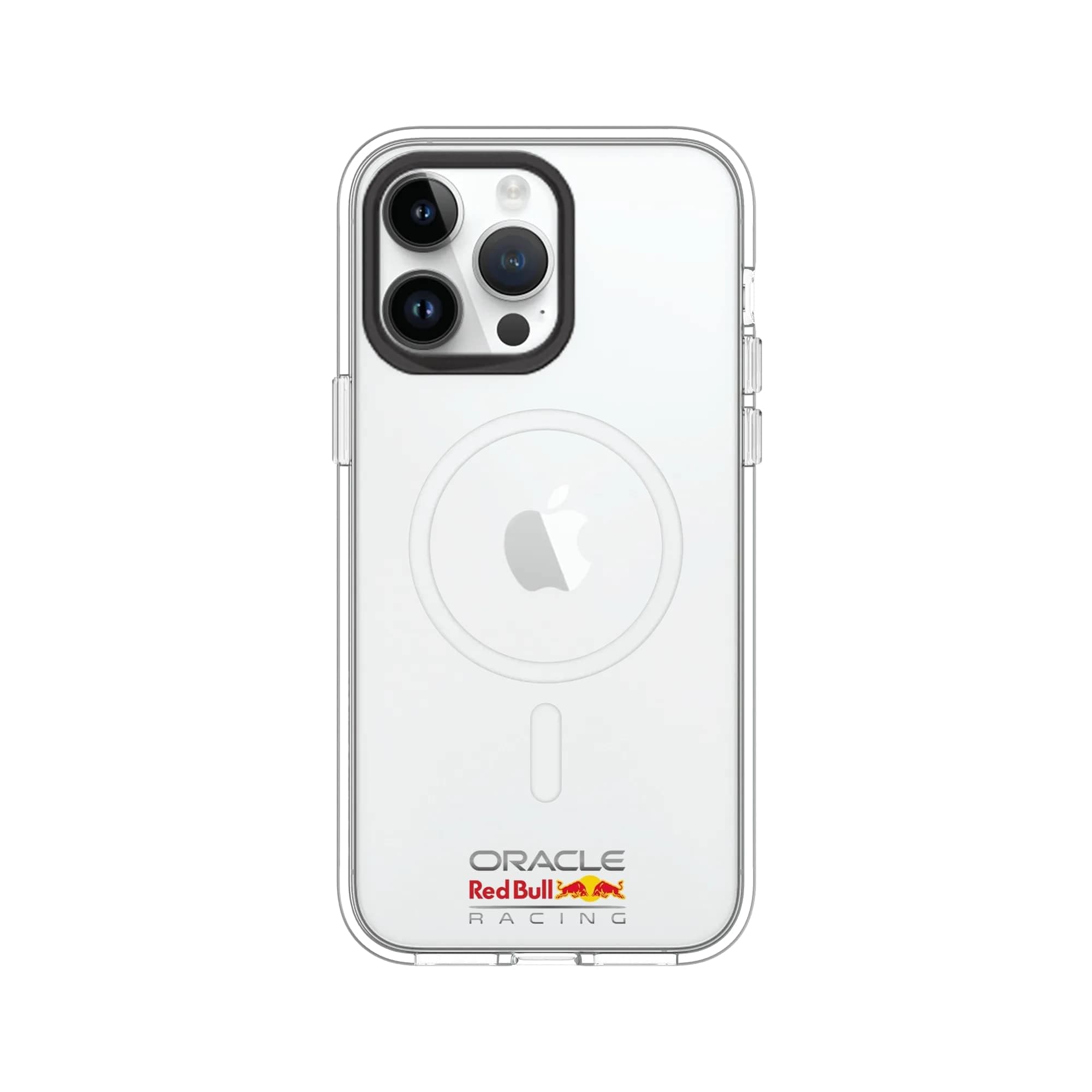 RhinoShield Clear Case Compatible with Magsafe for [iPhone 14 Pro Max] | Superior Magnetic, Advanced Yellowing Resistance and Protective Phone Case - [Oracle Red Bull Racing/Emblem]