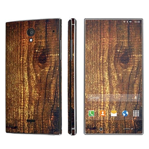 NakedSkin Sharp AQUOS Crystal (Wood Print) Designer Vinyl Decal Sticker Wrap