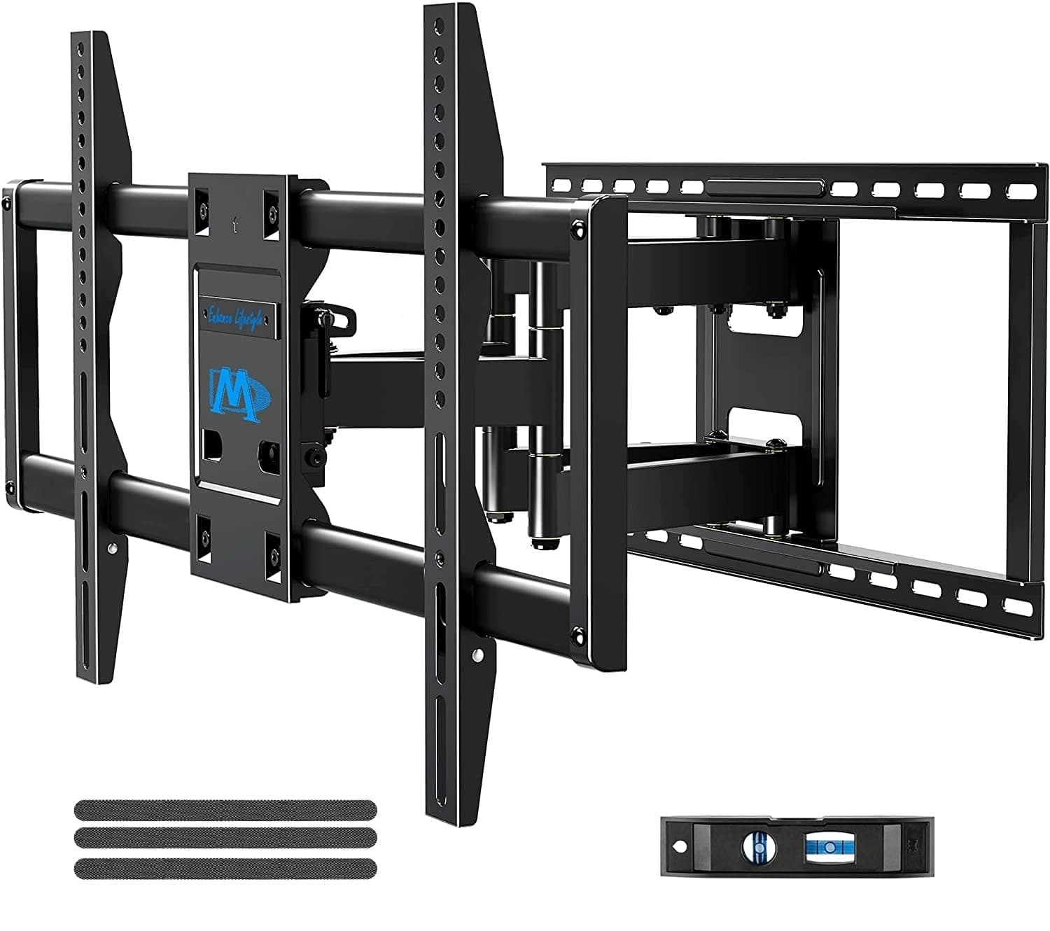 TV Wall Mount TV Bracket for Most 42-90 Inch TV, Pre-Assembled Full Motion TV Mount with Articulating Arms, Max VESA 800x400mm 132 lbs. Loading, Fits 16", 18", 24" Studs, MD2298-XL