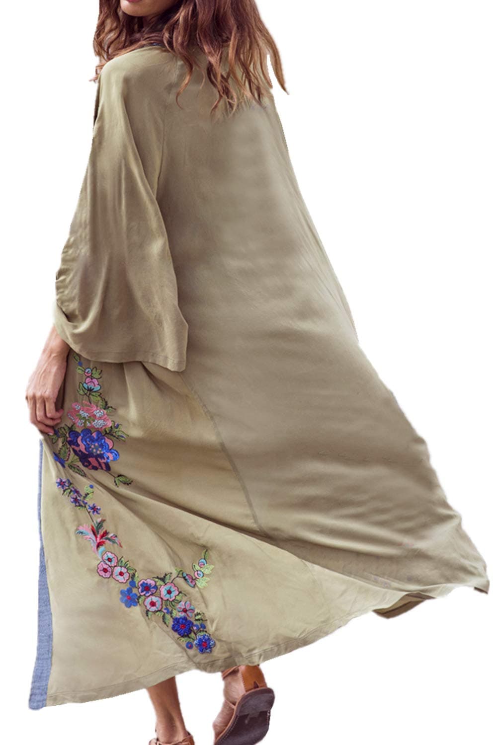 Wemon's Summer Long Kaftan Maxi Dress Bohemian Swimsuit Beach Cover Up Robes