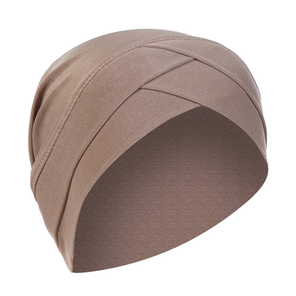 Women Wrap Turban Hat Turban Muslim Scarf Women Solid Cap Ruffle Wrap Baseball Caps Baseball Apparel