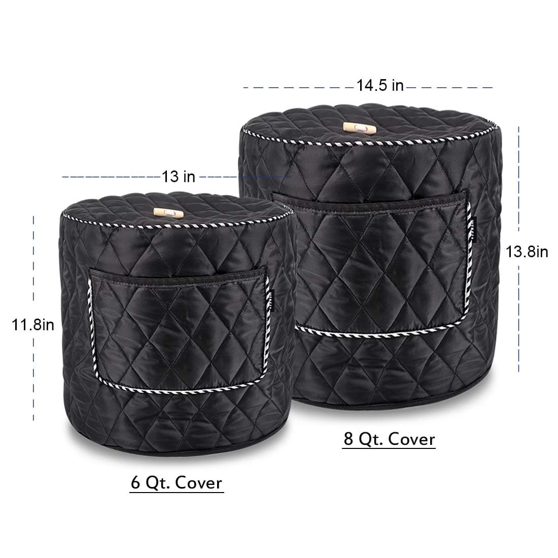 WERSEAAppliance Cover for 6 Quart Instant Pot and Electric Pressure Cooker with Front Pocket for Accessories