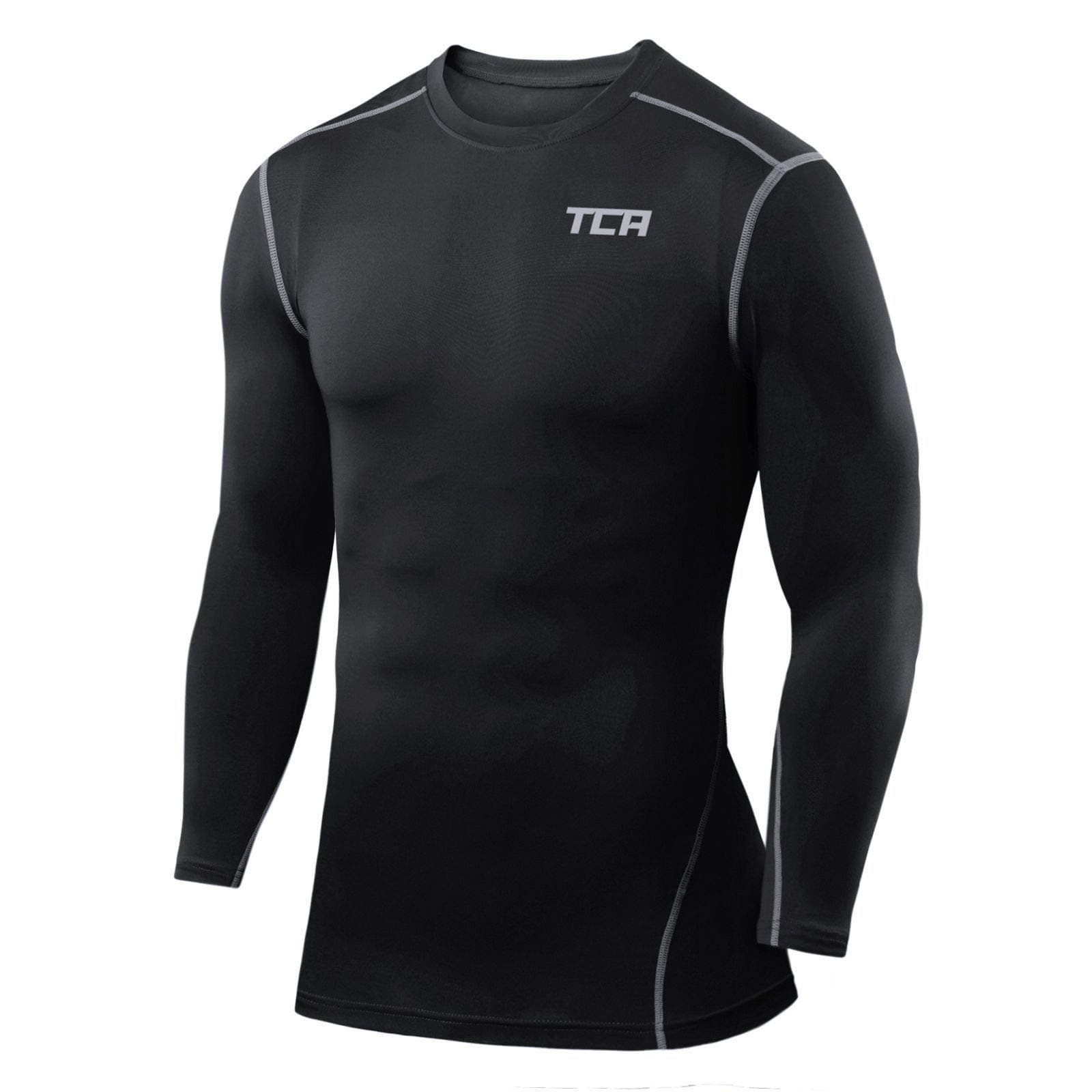 Men and Boys' Long Sleeve Compression Shirt, Athletic Workout Sports Undershirt Base Layer Top