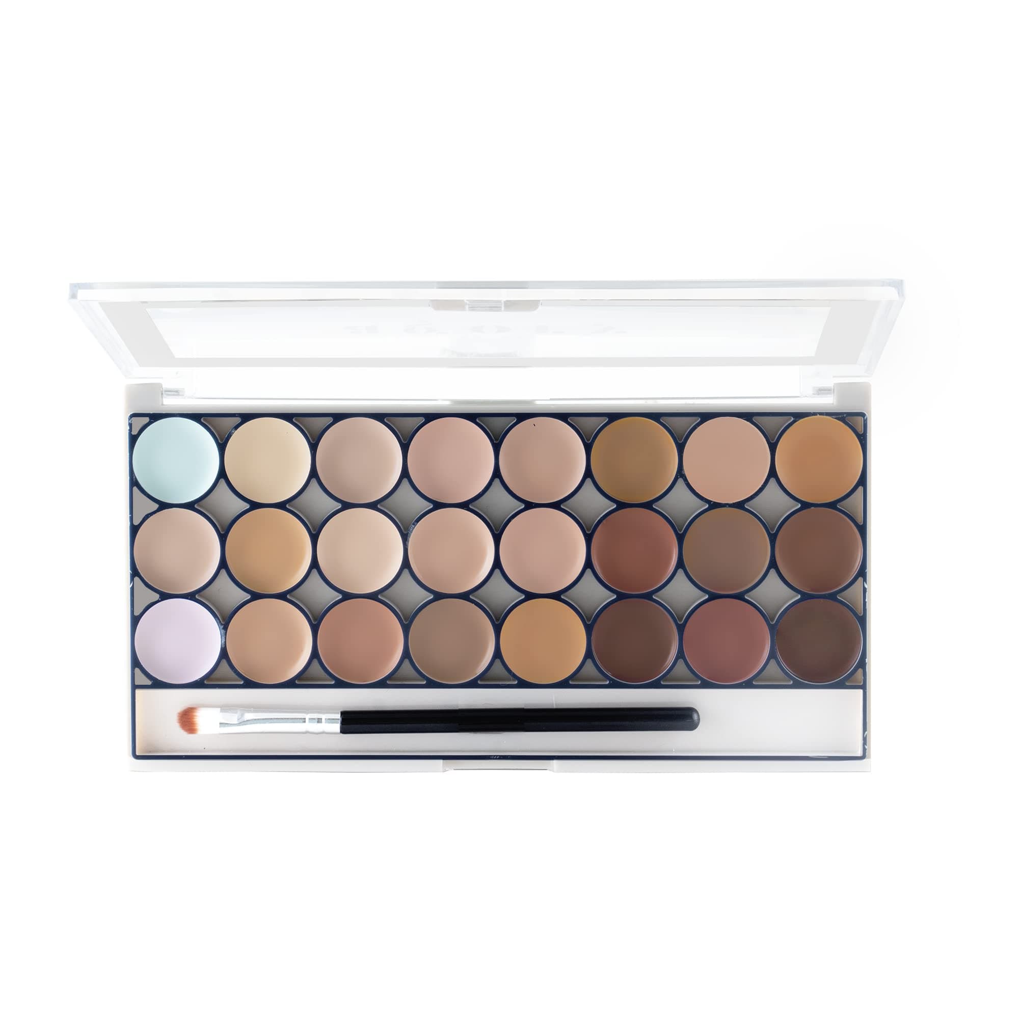 MARS 24 Shade Agory Cream Contour Palette with Brush | Easy to Blend Contour Kit for Women (70.0 gm) (Shade-02)