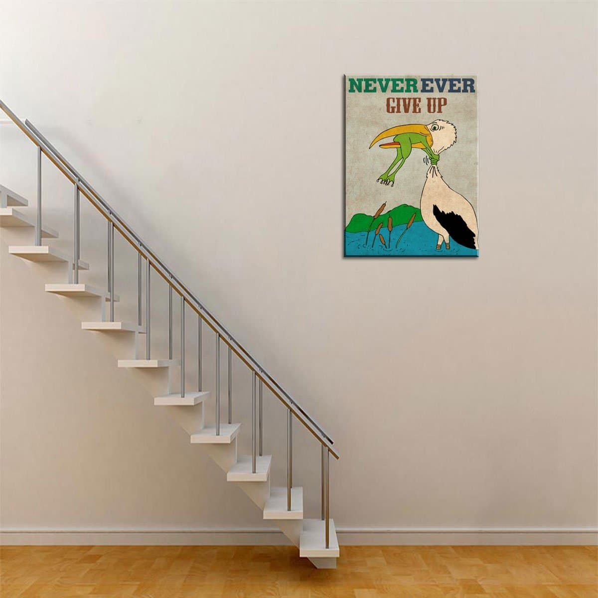 Modern Home Decor Canvas Wall Art Print Decoration - Wall Quote with Inspirational Message Perfect for Any Space in Home- Ready to Hang