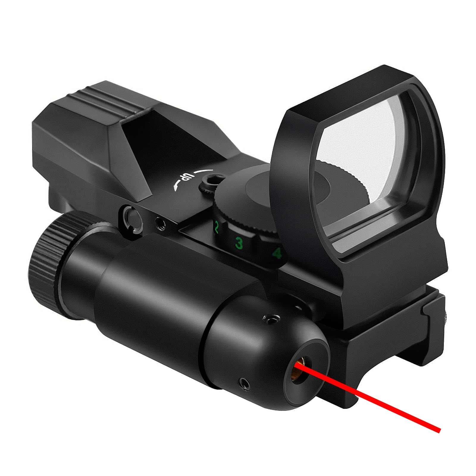 Reflex Sight with Integrated Red Laser