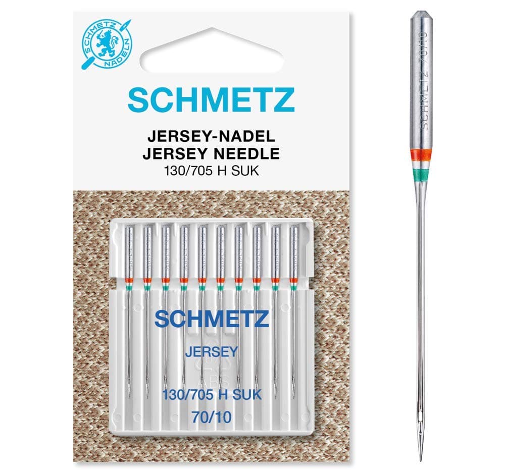 SCHMETZ | 10 Sewing Machine Needles | Jersey | 130/705 H SUK | Size 70/10