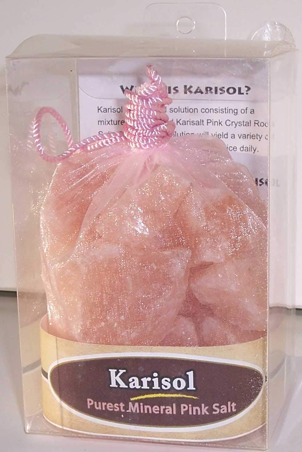 Karisol 1 Lbs is for Purified Mineral Water. Pink Rock Salt for Alkalizing, Balacing, Ditoxification and Gargling