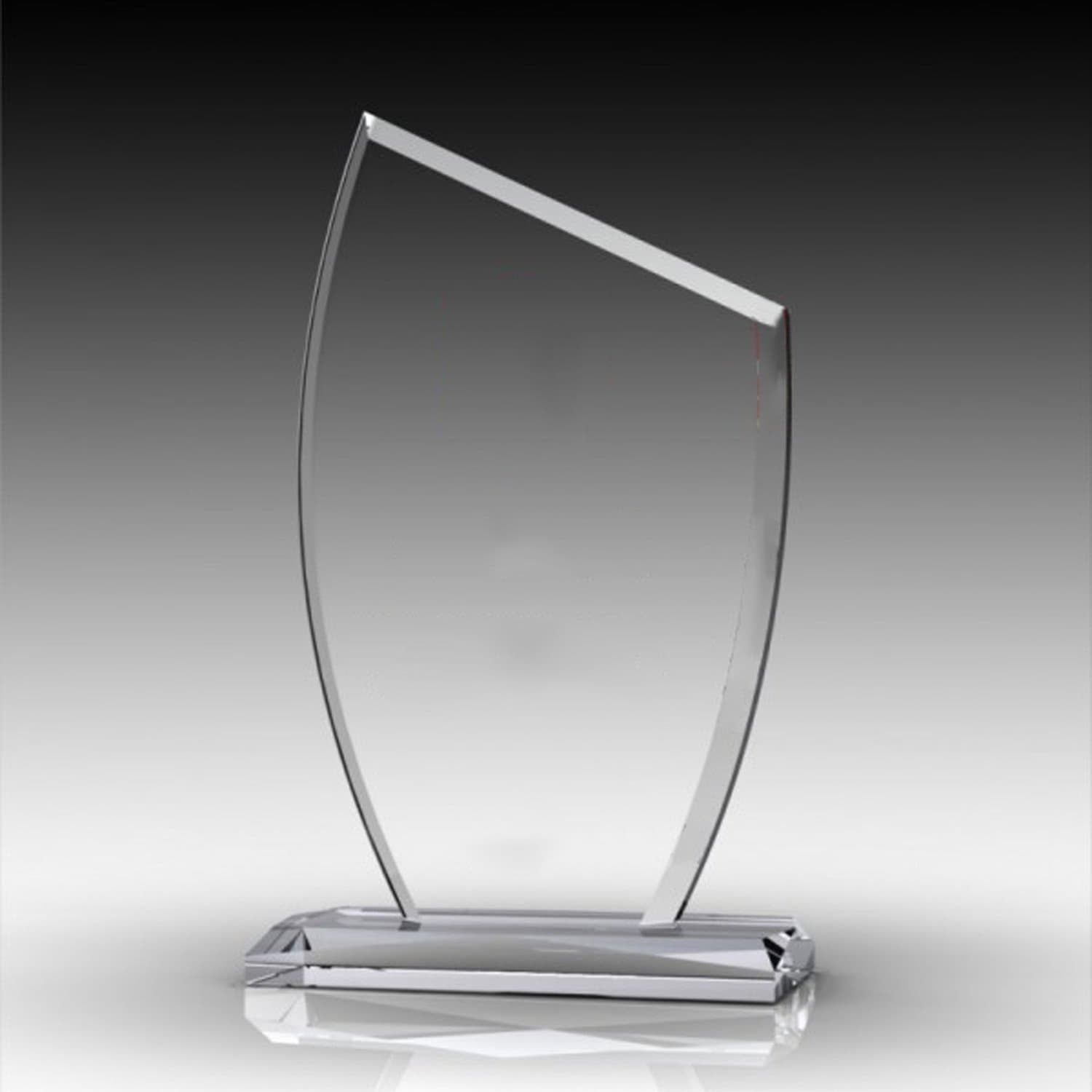 Ester Glass Coloured Crystal Glass Trophy Award Trophy with your personal Text Logo Professional Design