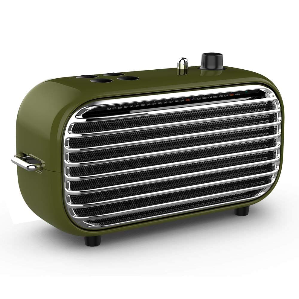 LOFREE Retro Bluetooth Speaker, Poison, Portable Wireless Speaker with Strong Bass Enhancement, 20W Output, Bluetooth 4.2, FM Radio, Vintage Style Gift for Birthday, Business Occasion, Music Lover