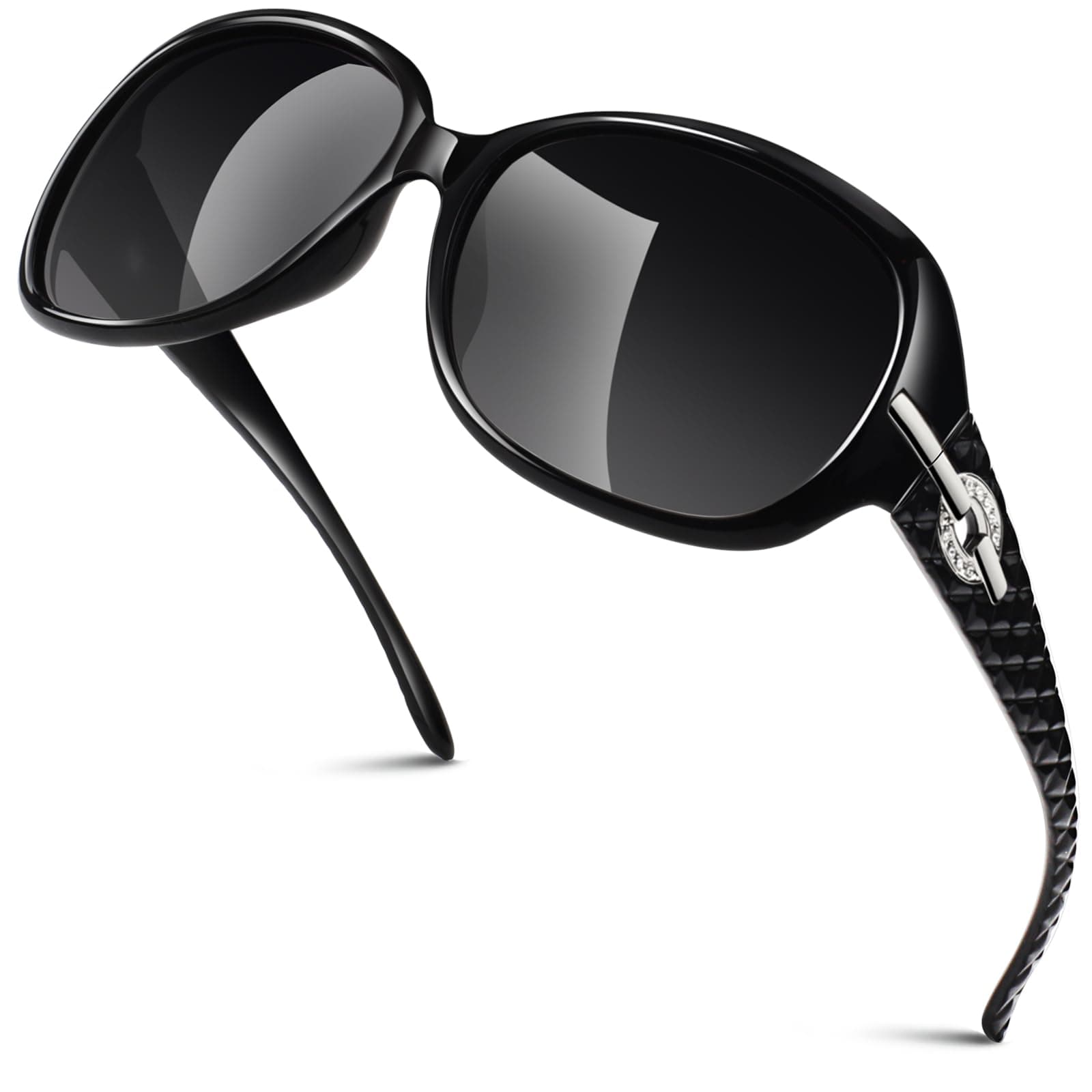 Oversized Polarised Sunglasses Womens Ladies UV400 Protection Vintage Fashion Trendy Sunglasses