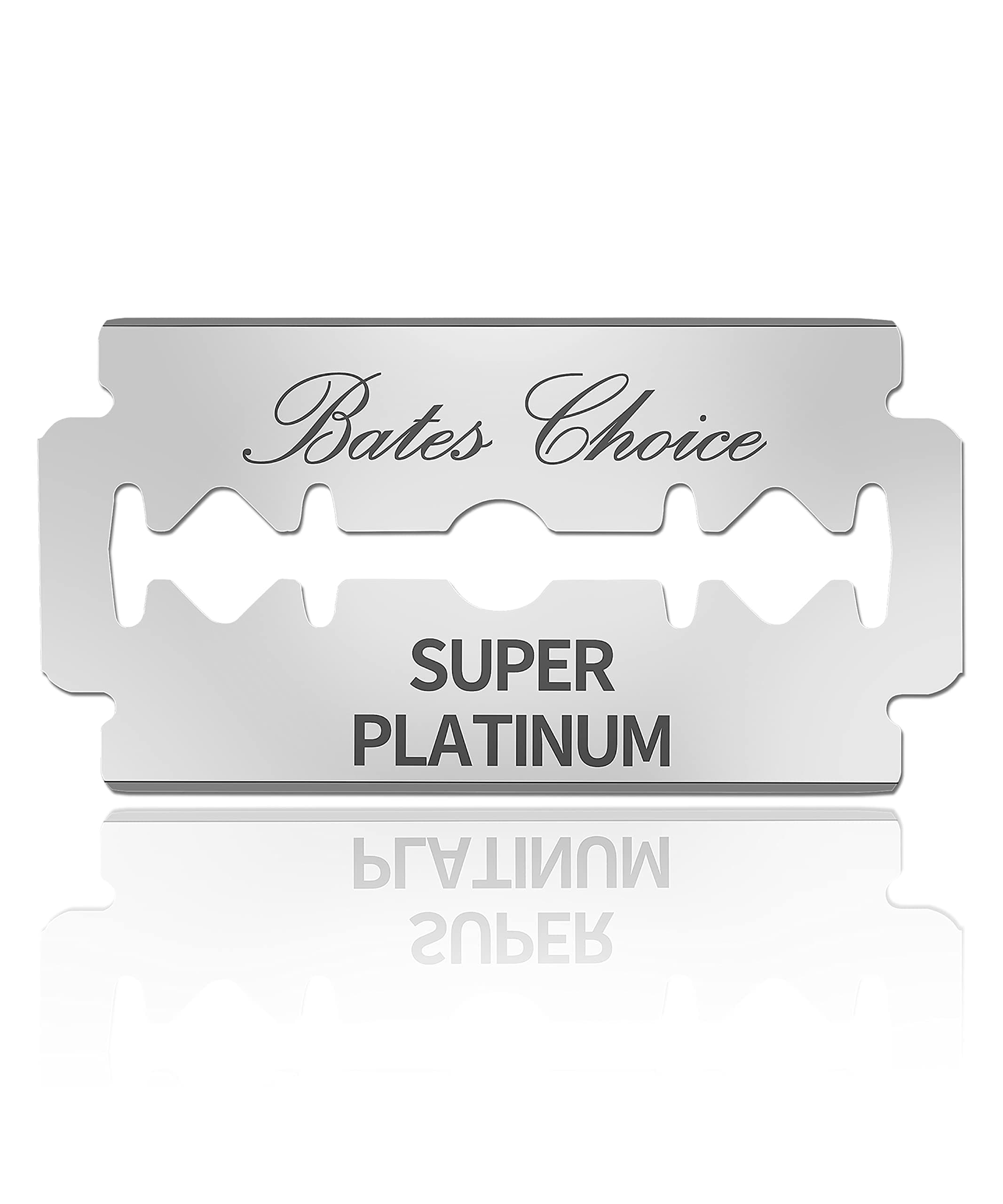 Bates Double Edge Safety Razor Blades for Men - Stainless Steel, 40 Pack, Shaving Blades