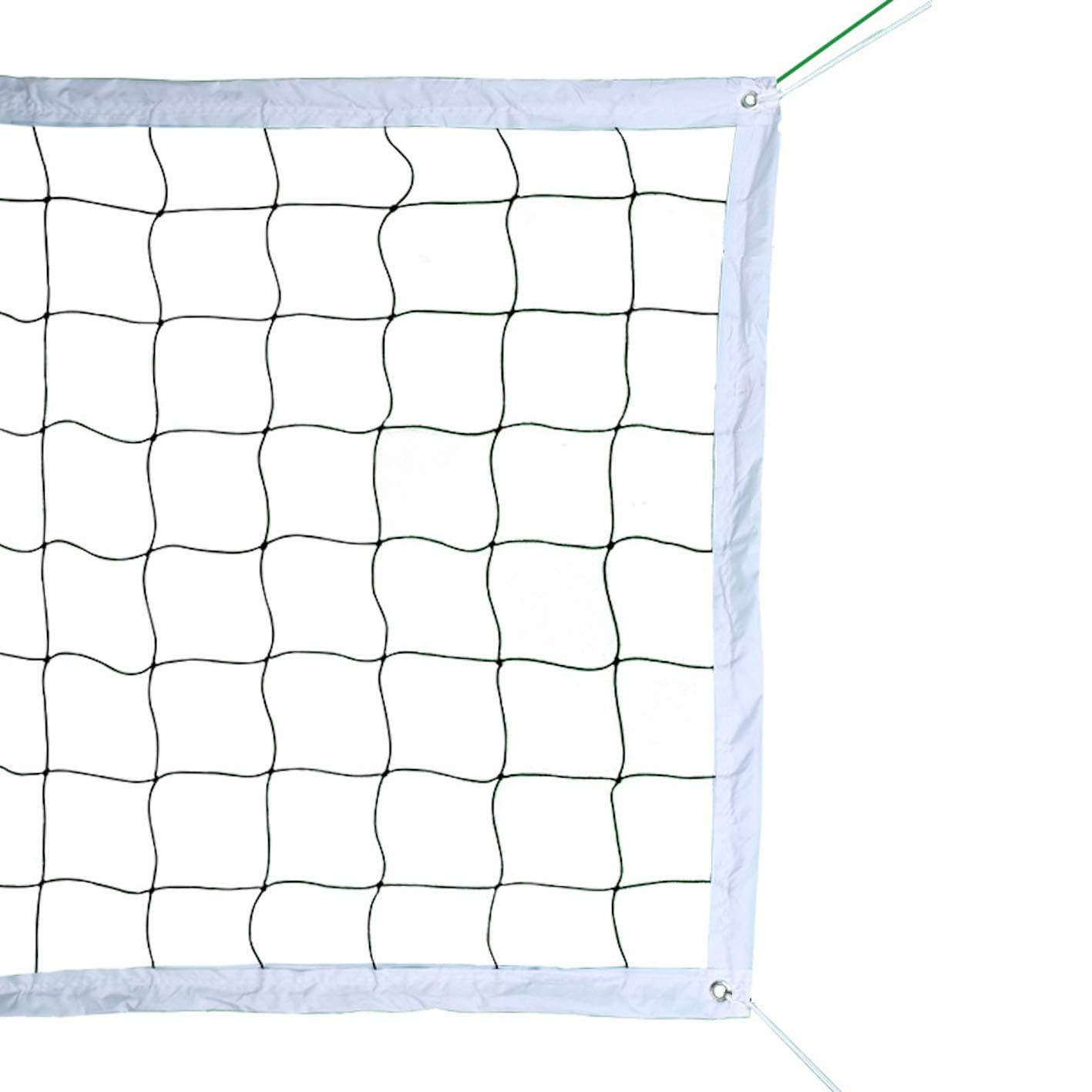 Professional Volleyball Net Outdoor Heavy Duty with Aircraft Steel Cable, VolleyballNet for Backyard, 32x3FT Portable Volleyball Nets for Pool Schoolyard Beach, Badminton/Pro VolleyballNets Set