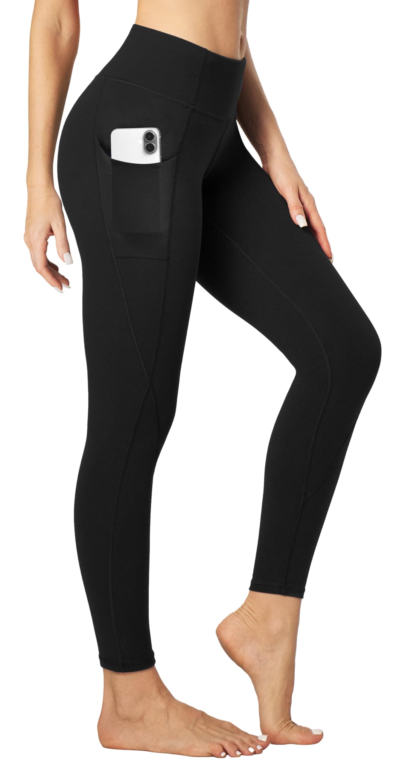 Leggings with Pockets for Women Tummy Control High Waisted Yoga Pants Women Compression Workout Leggings