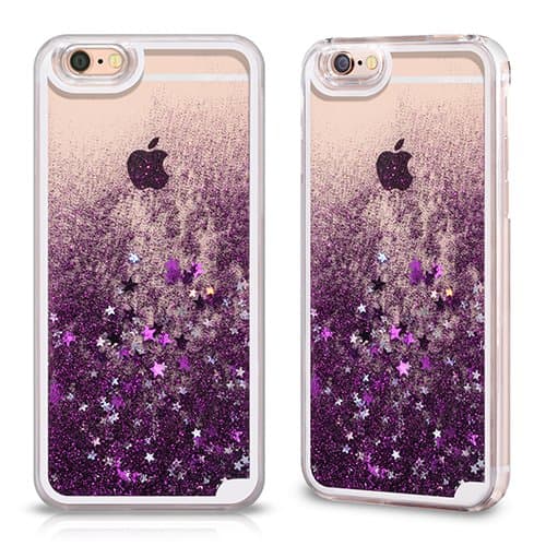 Purple Liquid Glitter Case Cover for Apple iPhone 6 / 6s