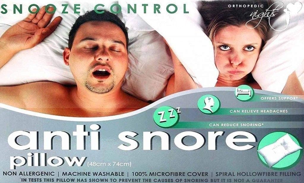 NIGHTS Anti-Snore Snooze Control Orthopedic Hollowfibre Luxury Pillow for Head Support & Headache Relief