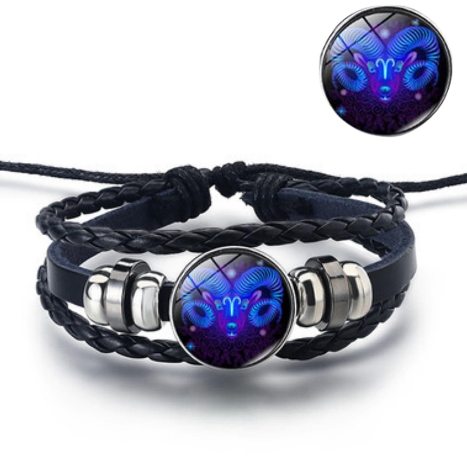 XinyigSerene Manifestation Bracelet - Spirit Zo Caribbean King Glow In The Dark Bracelet - Hand-Made Woven Adjustable True Soul Keychain