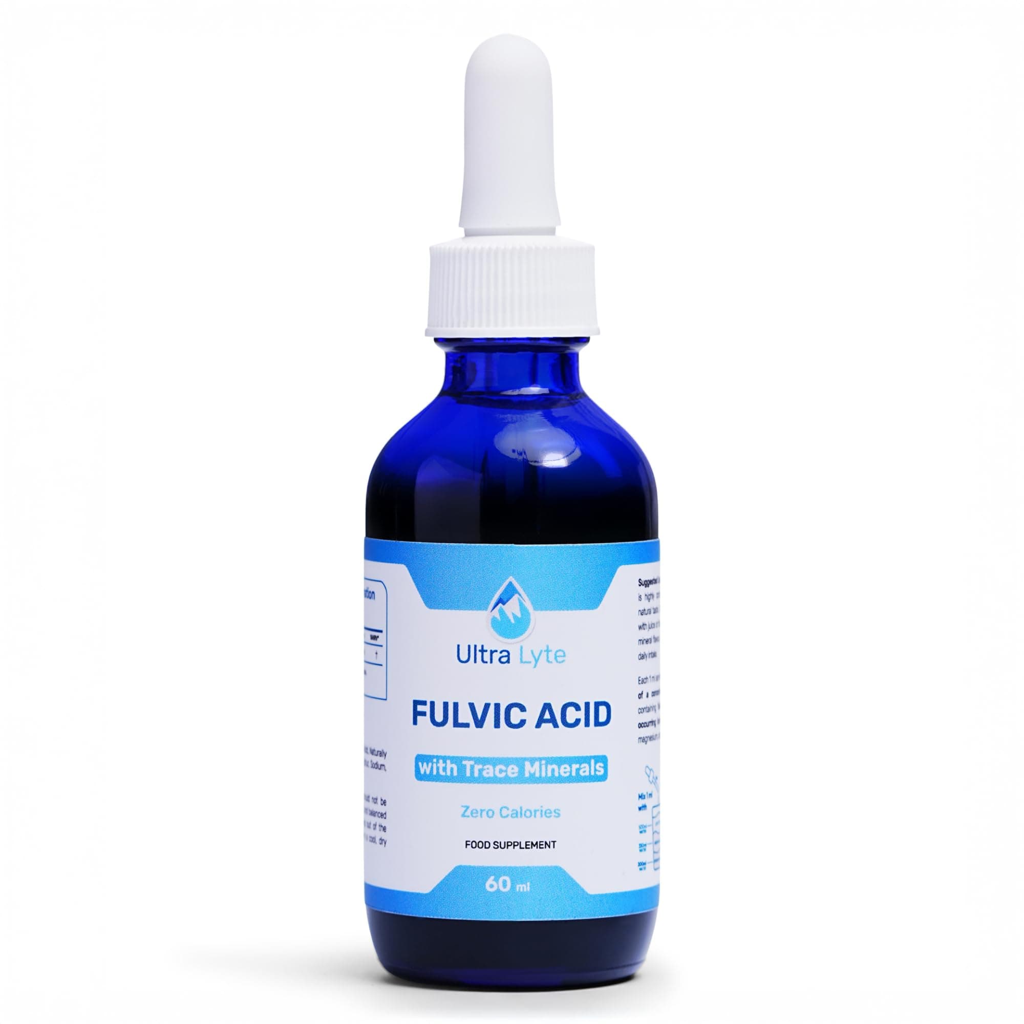 Ultra Lyte Fulvic Acid – 250MG Fulvic Acid Food Supplement – Concentrated Fulvic Minerals – Non-GMO and Gluten-Free – Liquid Fulvic Acid Supplement for Digestion Support, Immunity Boost – 59ml