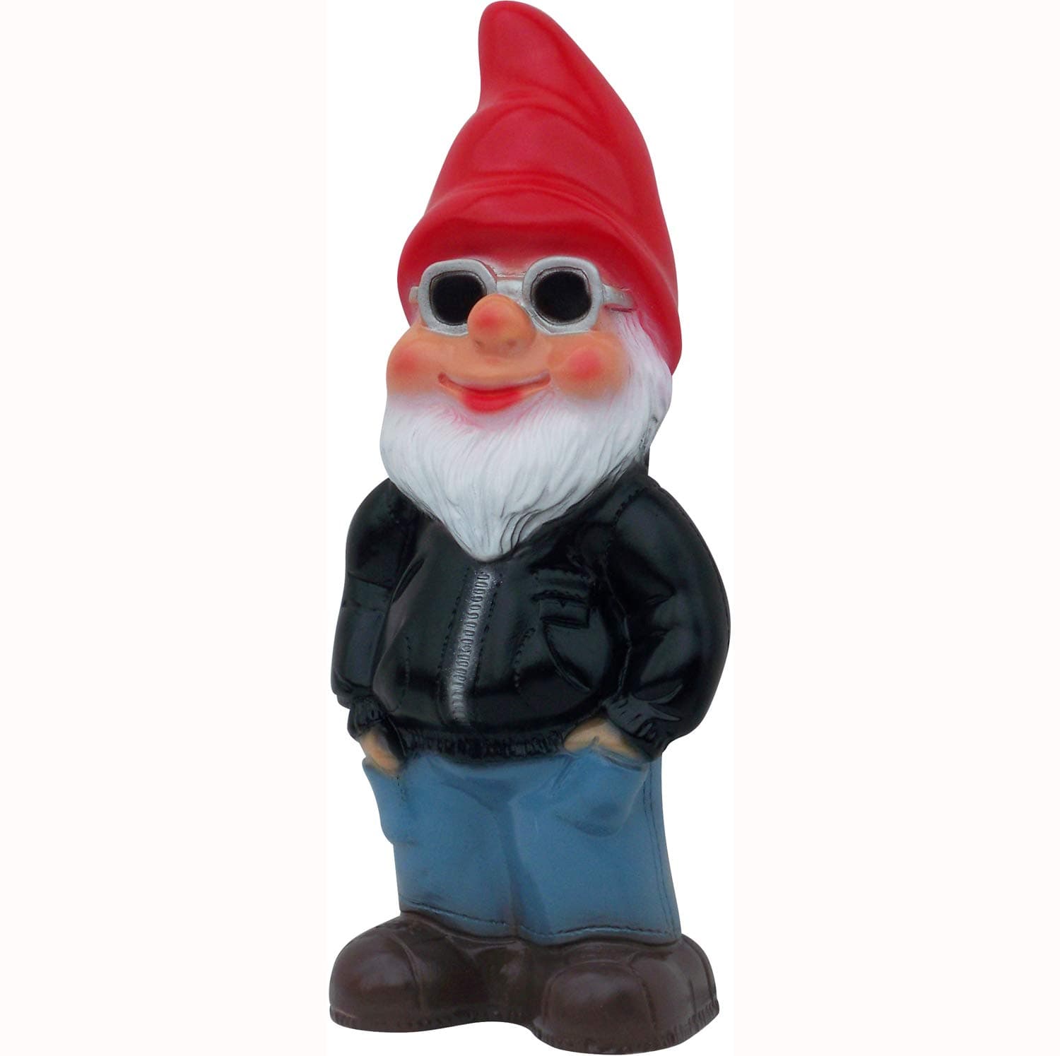 Biker Gnome, 13" Large UV Resistant Lawn Ornament