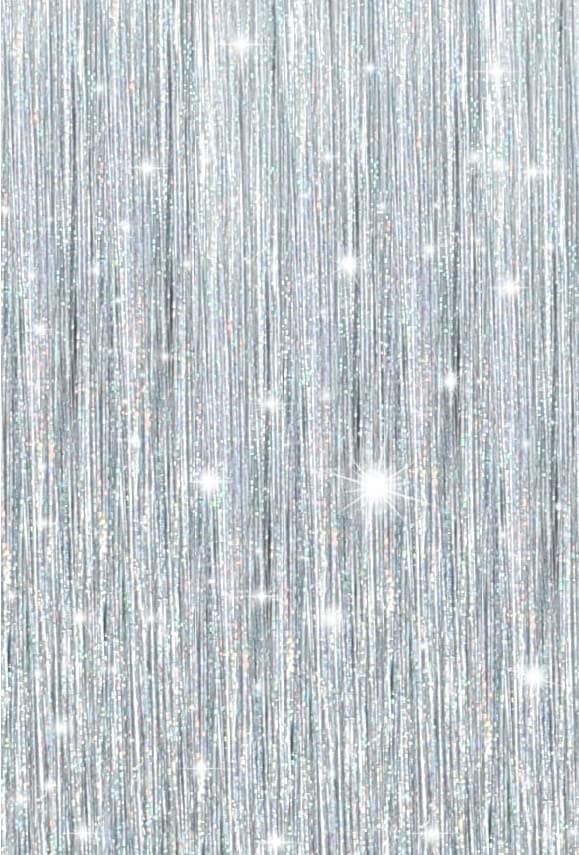 Osceola Hair Tinsel Glitter Hair Extensions Sparkling Tinsel Hair Color Party Highlights Glitter Hair Bling Strands for Party Hair,Tinsel Straight Hair Accessories for Women Girls (Silver)