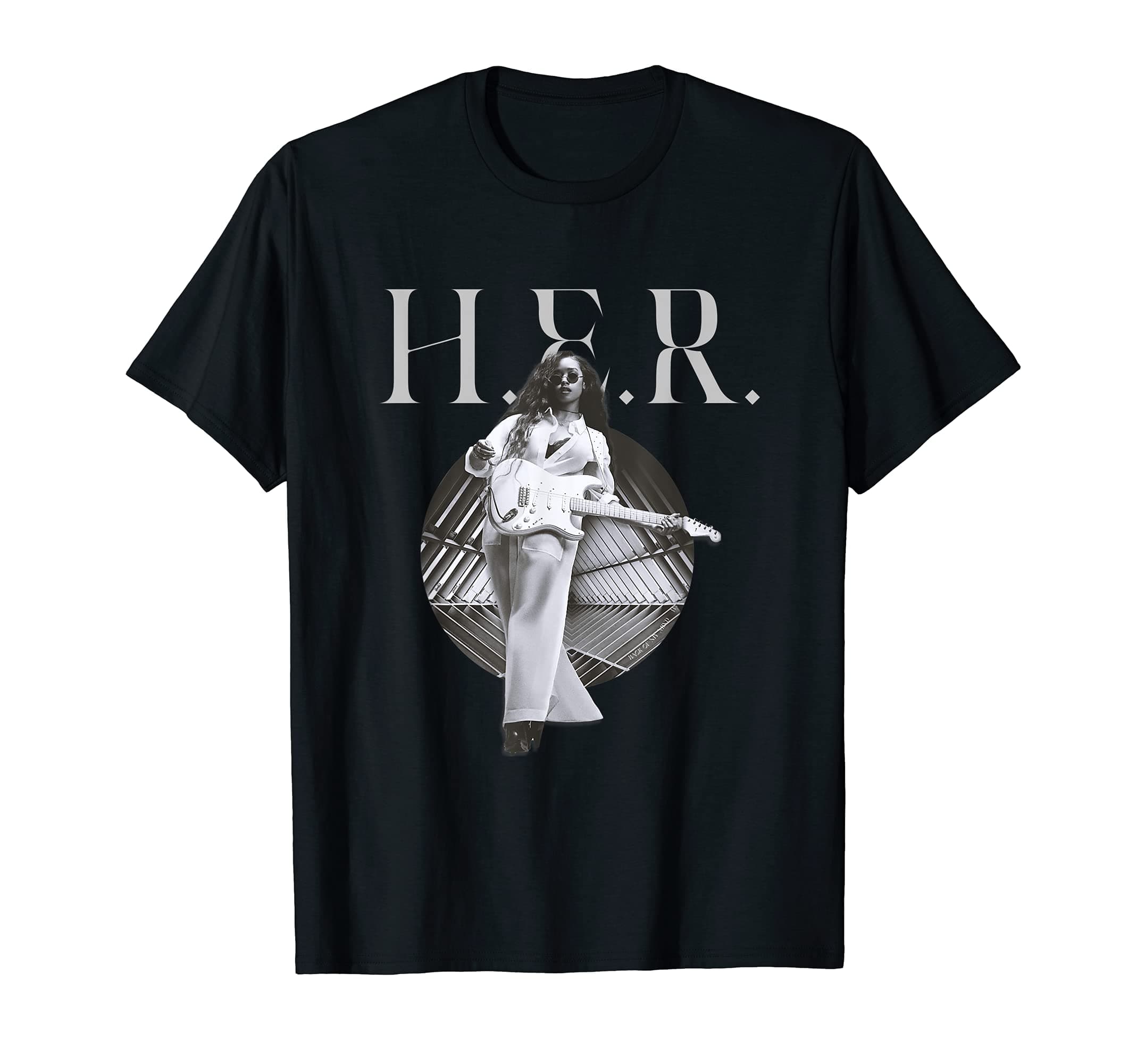 H.E.R.Official Back of My Mind Guitar T-ShirtOEKO-TEX STANDARD 100