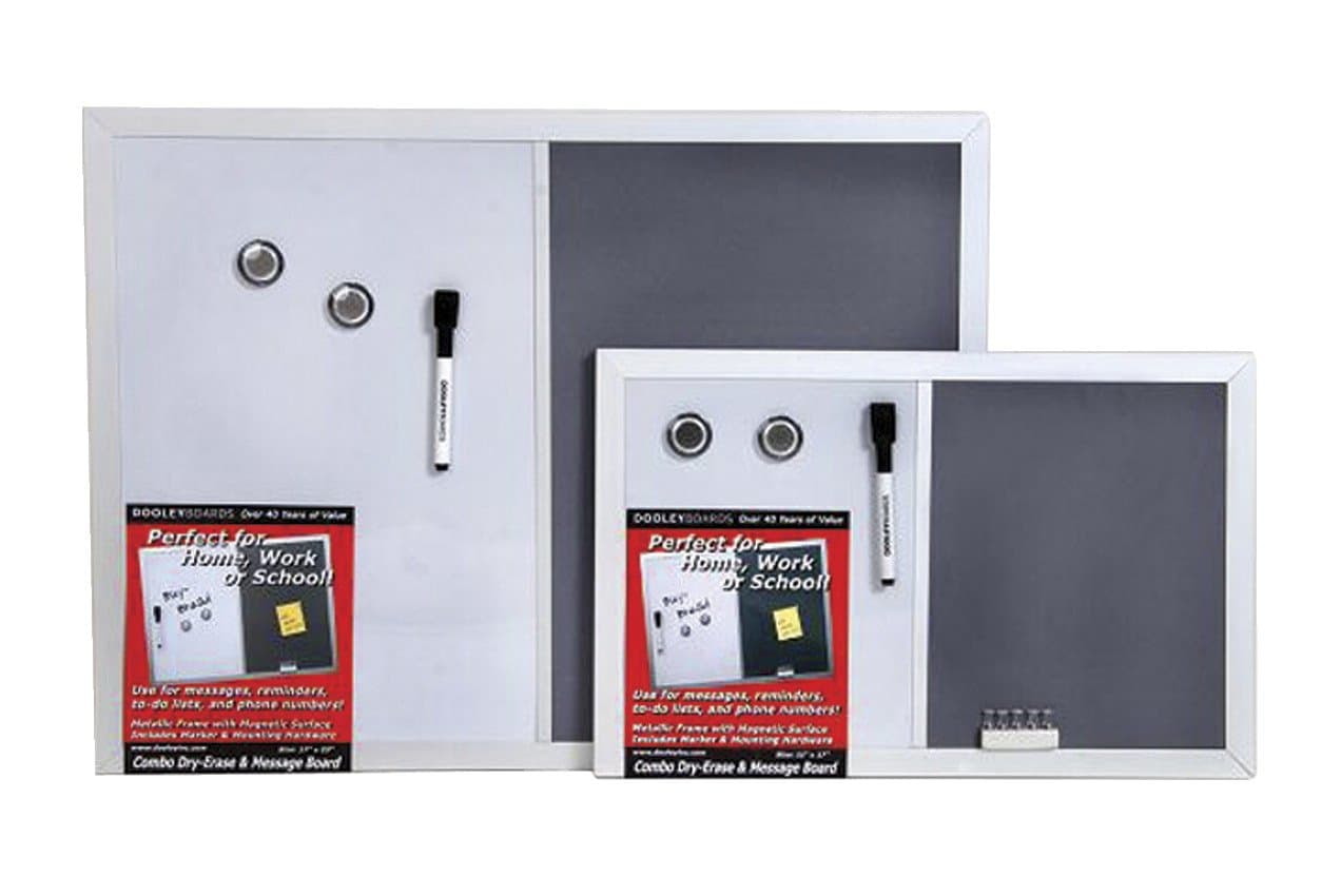 Dooley Aluminum Framed Magnetic Combo Board, 17 x 23 Inch, 1 Board (1824MSMGA)