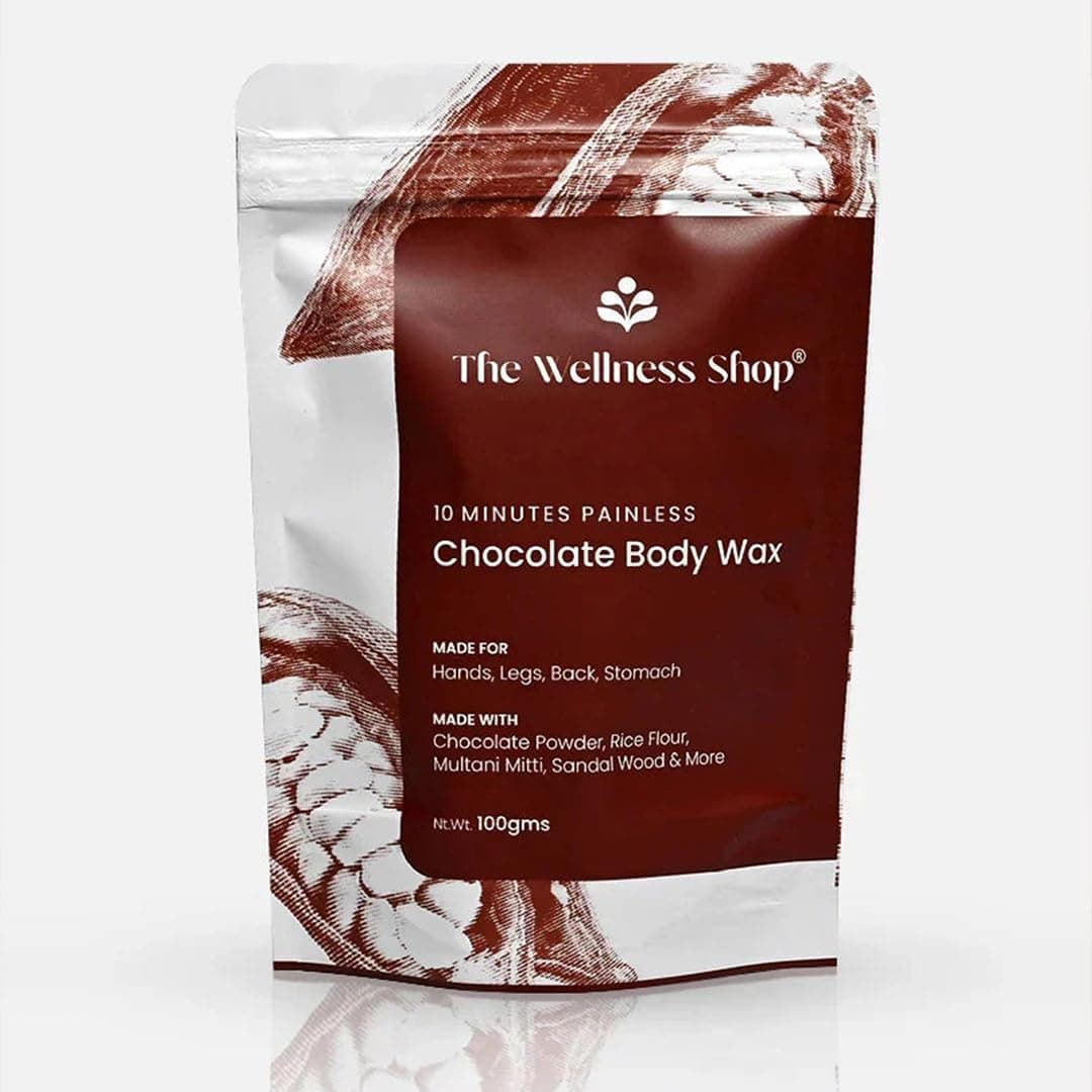 Women - Chocolate Full Body Wax | Hair Removal Powder For Leg,10 Minute Painless Herbal Hair Removal Waxing Powder, Easy To Use At Home,Salon Like Results, Effective Hair Removal (100G)