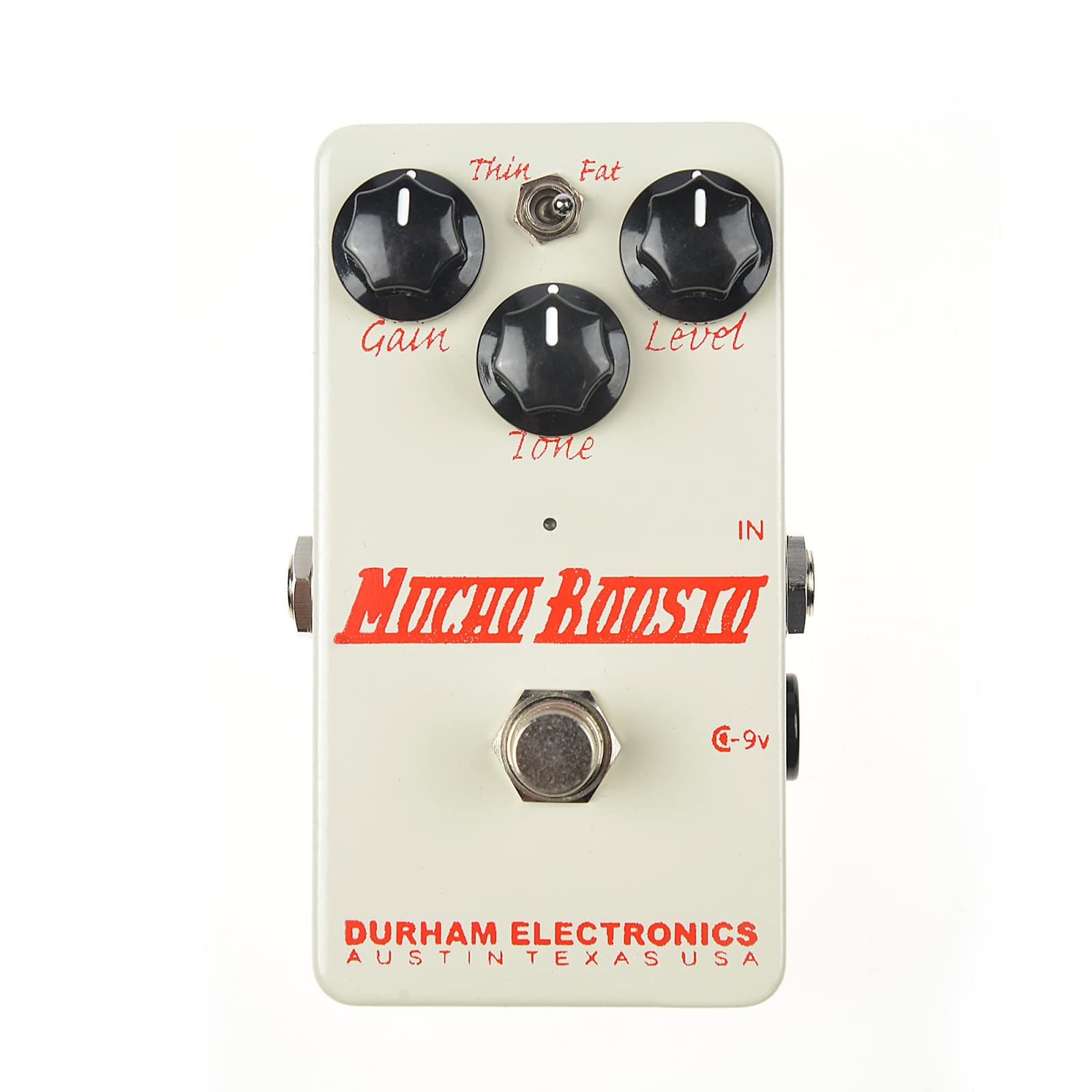 Durham Electronics Mucho Boosto Medium Gain Overdrive v2 Creme + Red