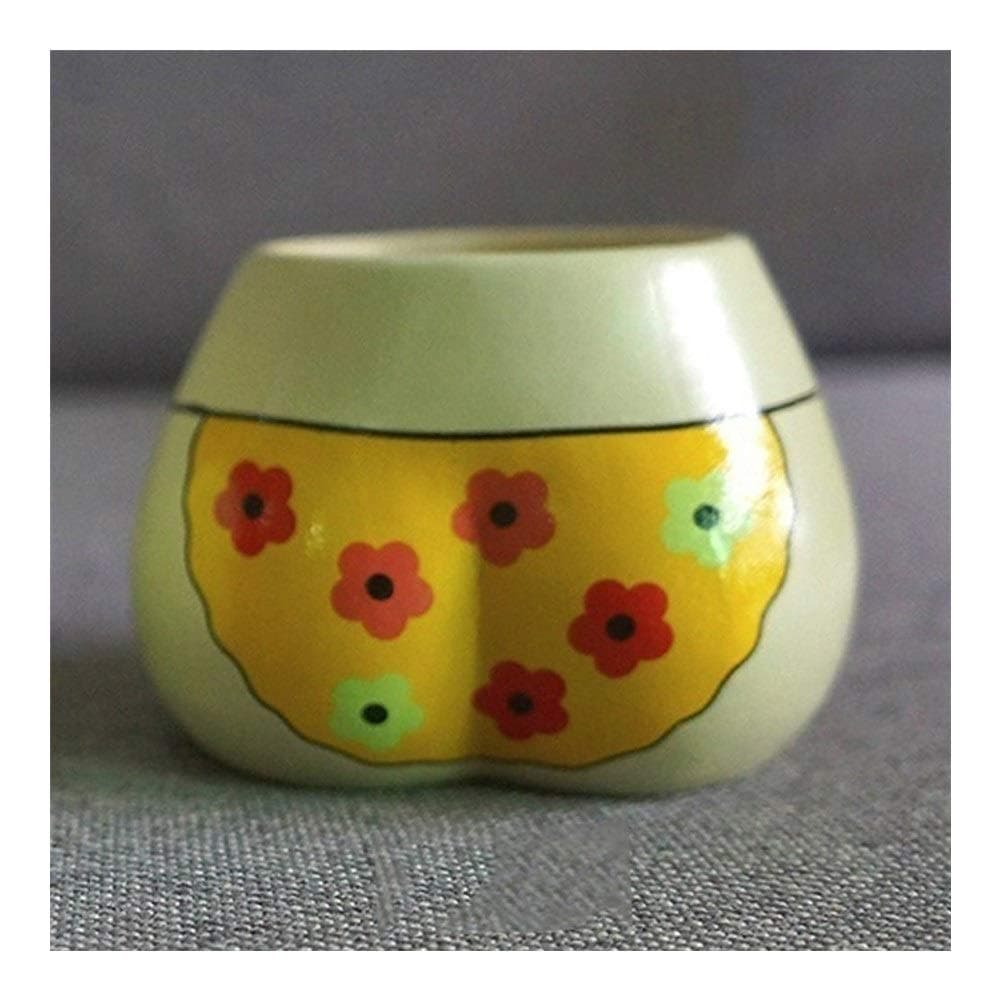 Bikini Style Flower Pot Desktop Bonsai Gardening Potted Succulent Plant Pot Ceramic Art Vase Home Office Decor Garden Supplies (Color : Style B)