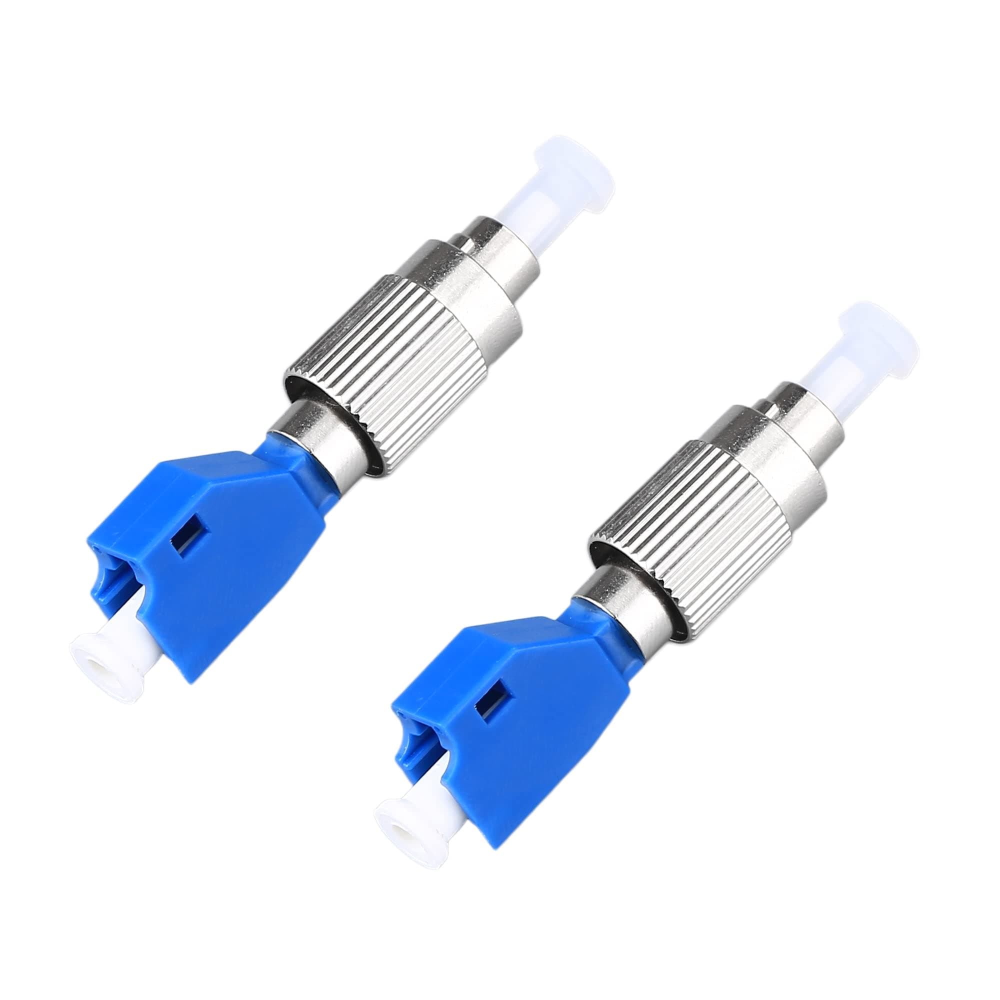 KELUSHI FC UPC Male to LC UPC Female Hybrid Optical Fiber Cable Adapter 2.5 1.25mm Connector Single Mode 9/125um for VFL Visual Fault Locator Optical Power Meter 2pcs