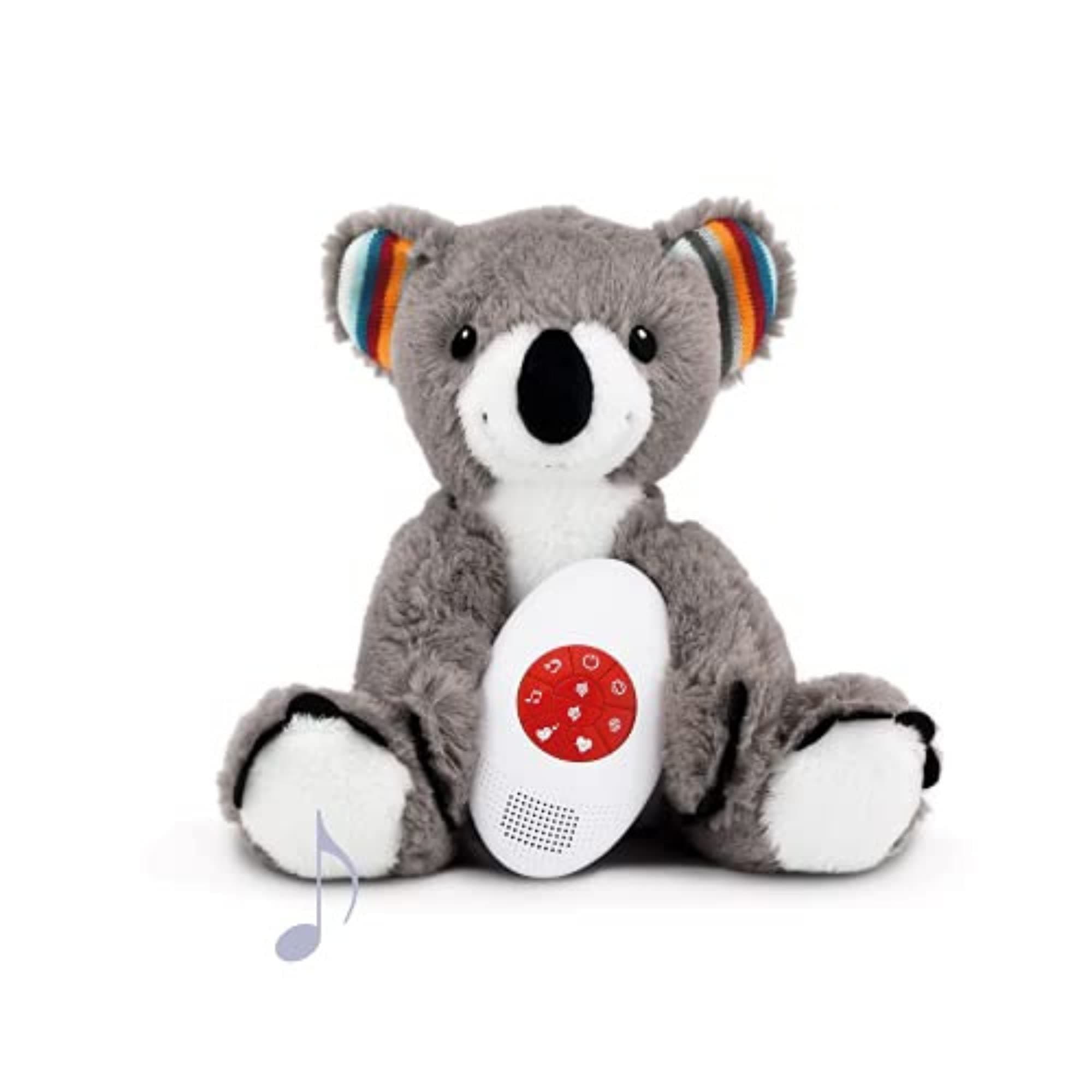 Plush Animal Toy, Music Soother, White Noise and Heartbeat Musical Melodies, Coco The Bear by ZazuKids