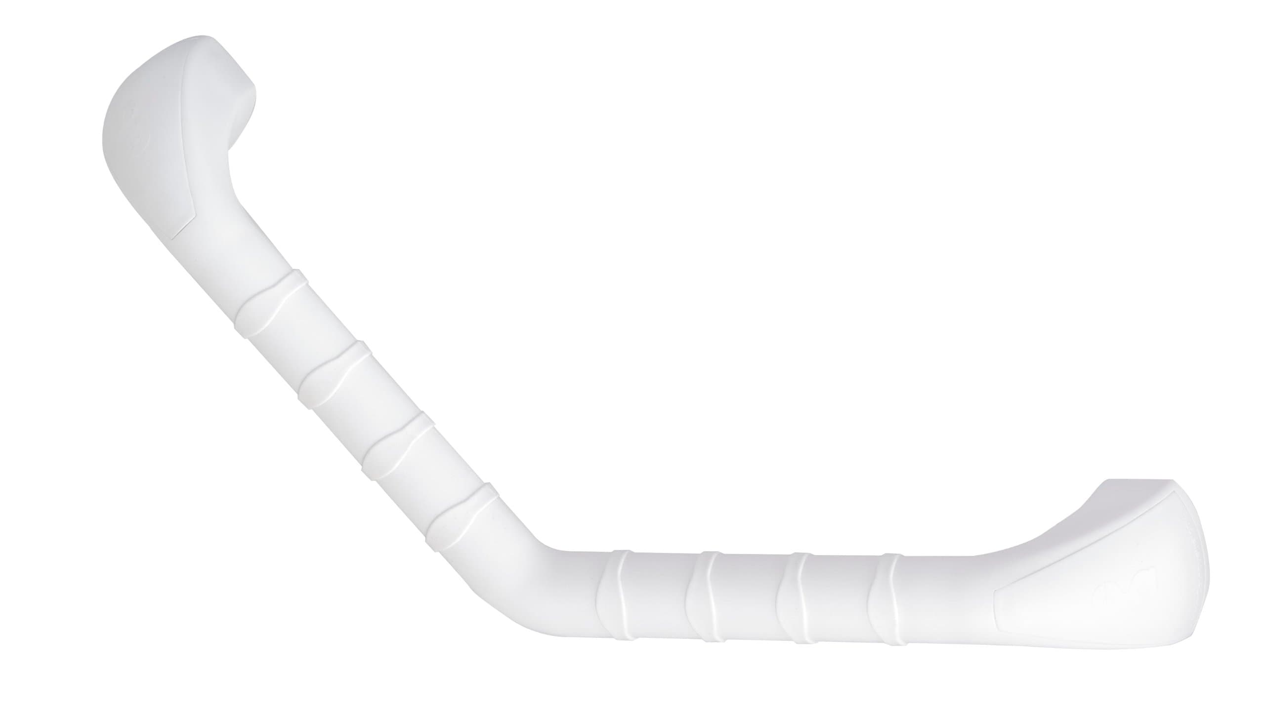 Patterson Medical Prima Angled Grab Bar 16-inch White, Reduces Risk of Slippage, Weak Grip Strength, Never Cold to Touch, Ideal for the Bathroom, Safety Grab Rails, Moulded Plastic Handle