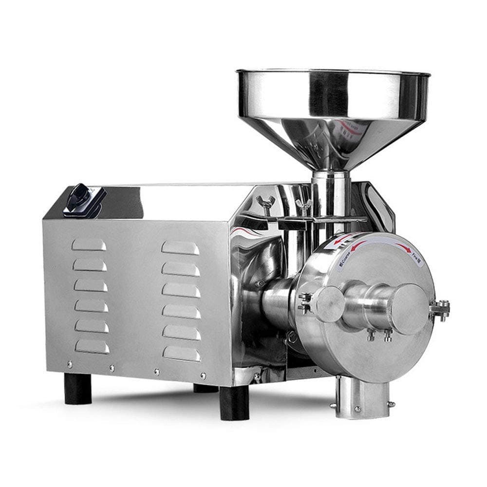 XHLLX Commercial Flour Mill Medicine Pulverizer Cereal Grain Grinding Machine Bean Wheat Rice Sesame Mixing Grinder 20-80Kg/H,3000W