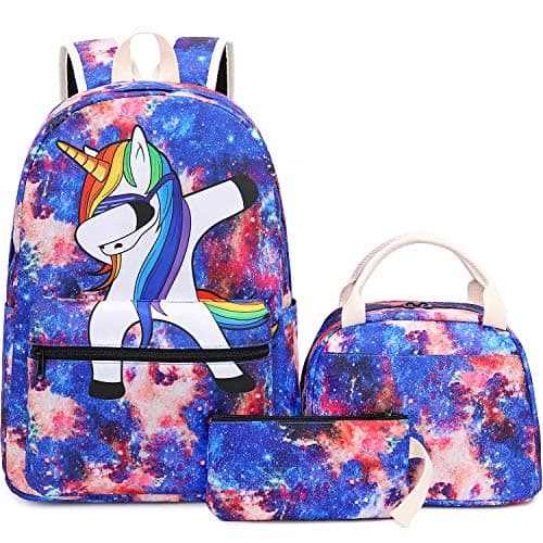 Backpack for School Girls Teens Bookbag Set Kids School Bag 15 inches Laptop Daypack (Red)