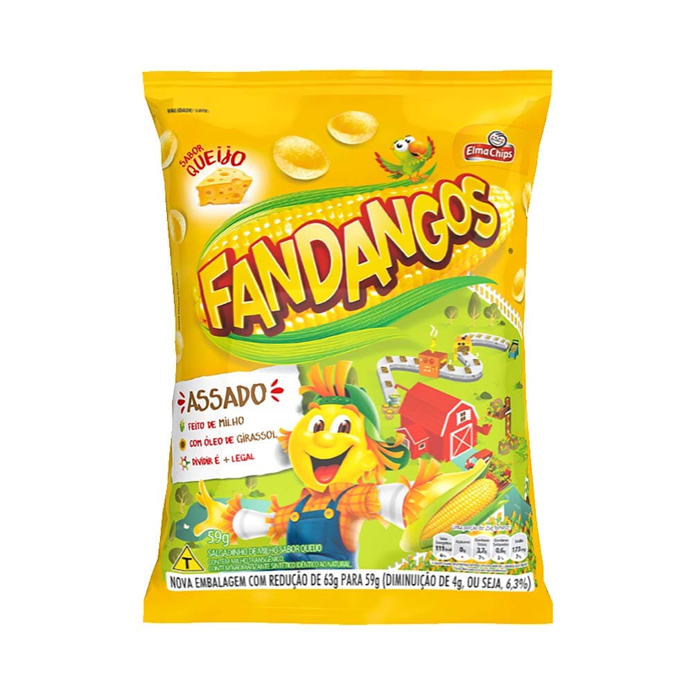 Salgadinho de Milho Sabor Requeijao Saboroso 197grs.