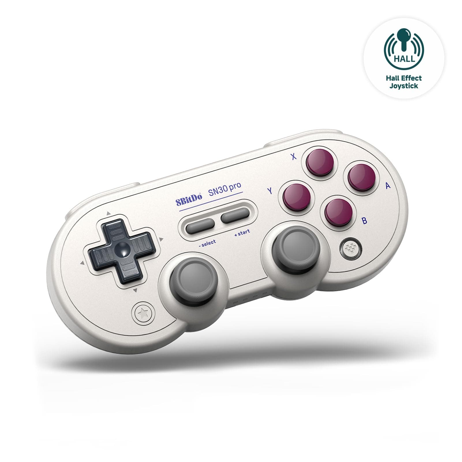 8BitDo SN30 Pro Bluetoothコントローラー、ホールエフェクトジョイスティックアップデート、Switch/Switch 2、PC、MacOS、Android、Steam Deck&Raspberry Piと互換性 (G Classic)